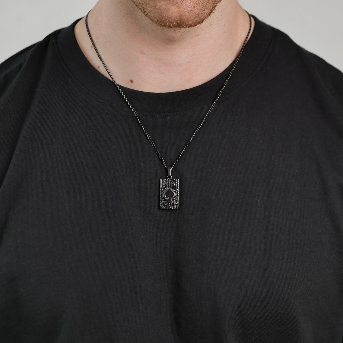 Ace Of Spades Pendant (Black)