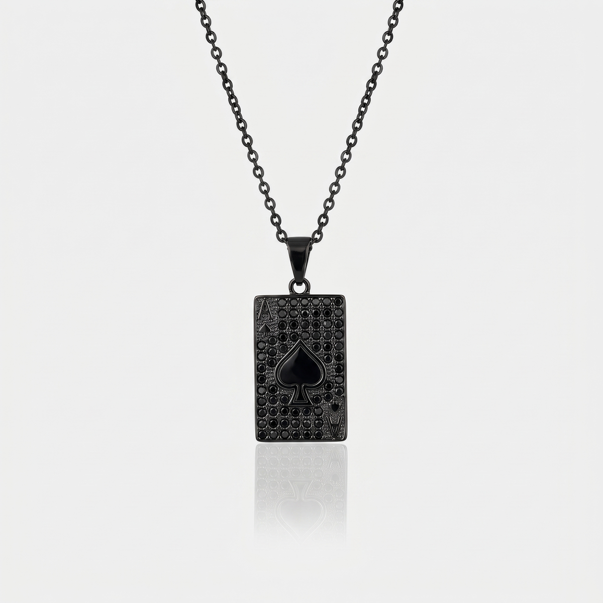 Ace Of Spades Pendant (Black)