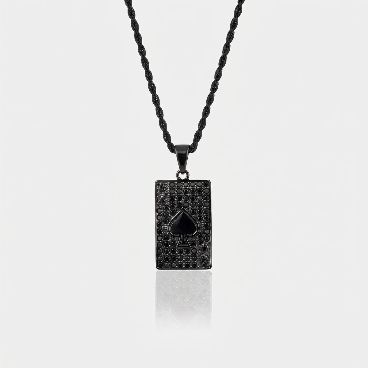 Ace Of Spades Pendant (Black)