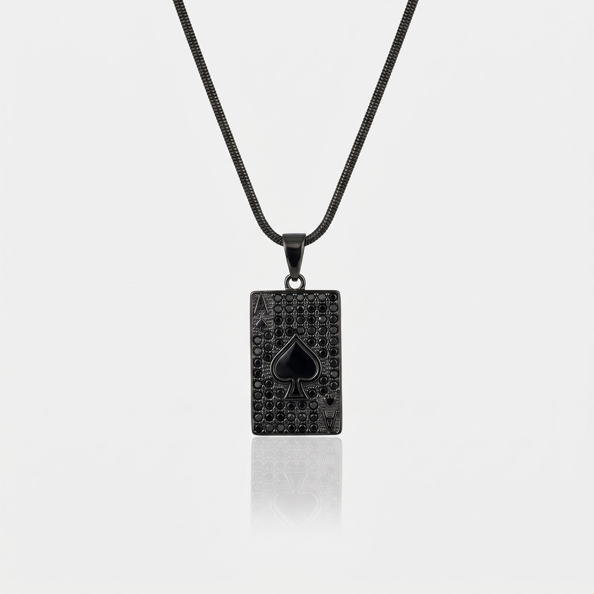 Ace Of Spades Pendant (Black)