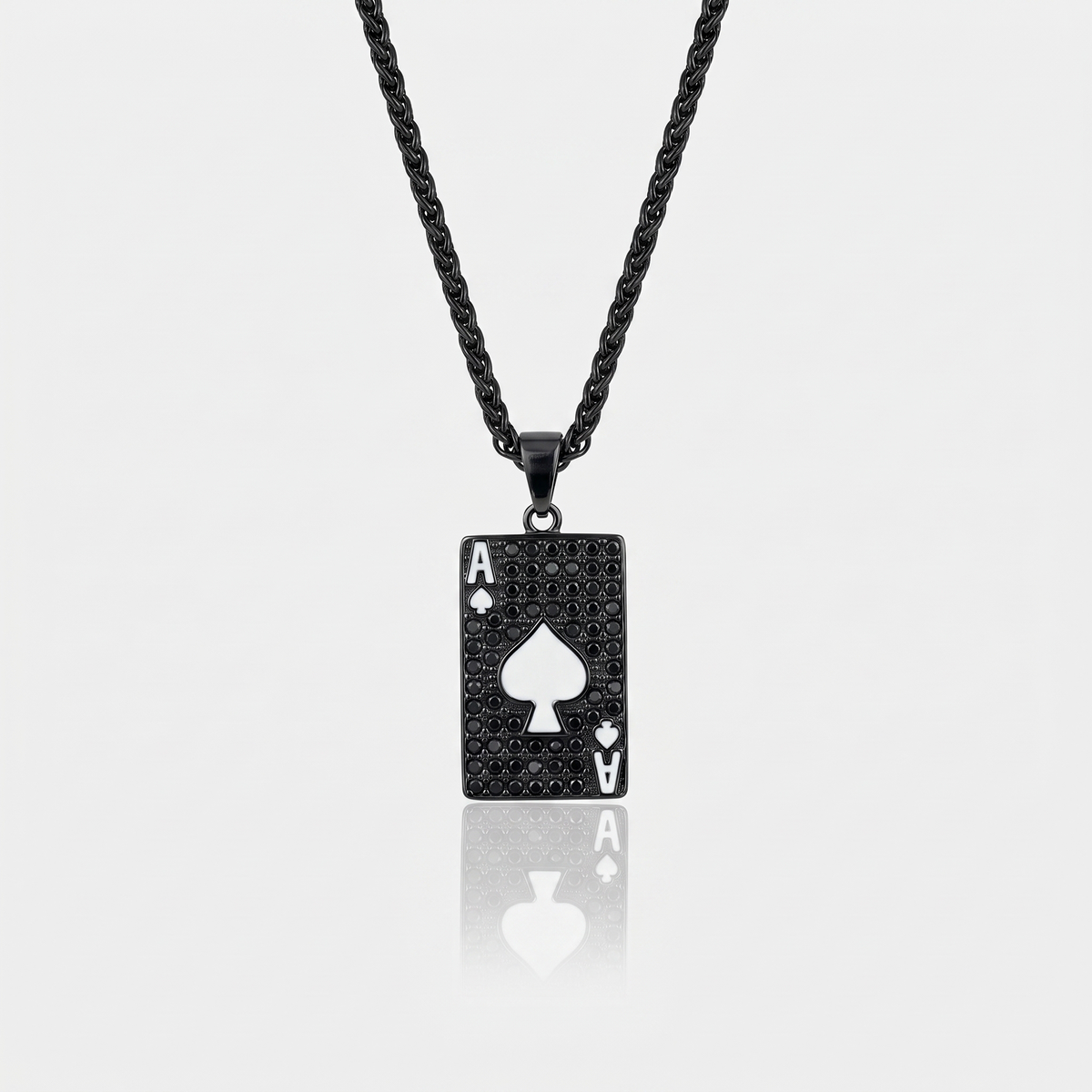 Ace Of Spades Pendant (White)