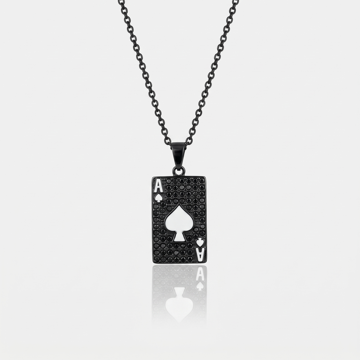 Ace Of Spades Pendant (White)