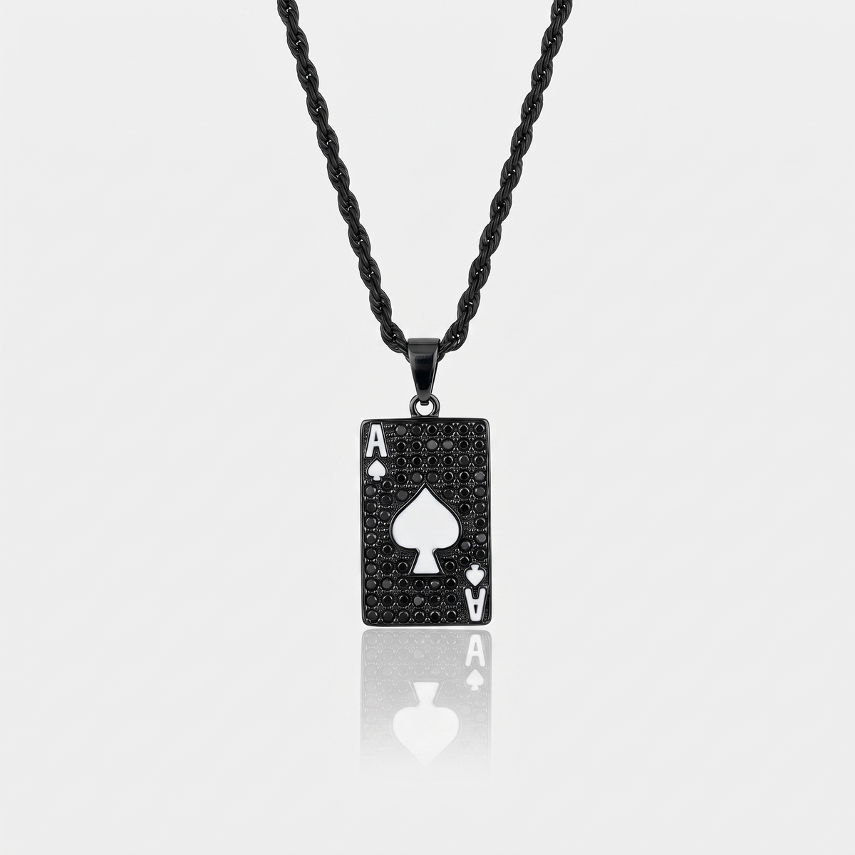Ace Of Spades Pendant (White)