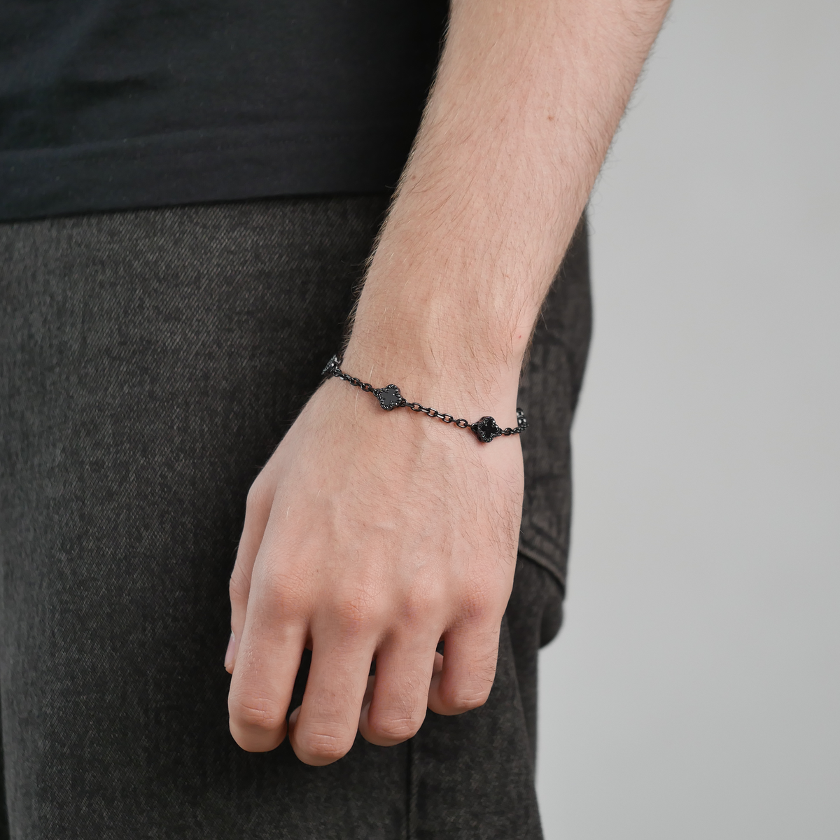 Black Clover Cable Bracelet