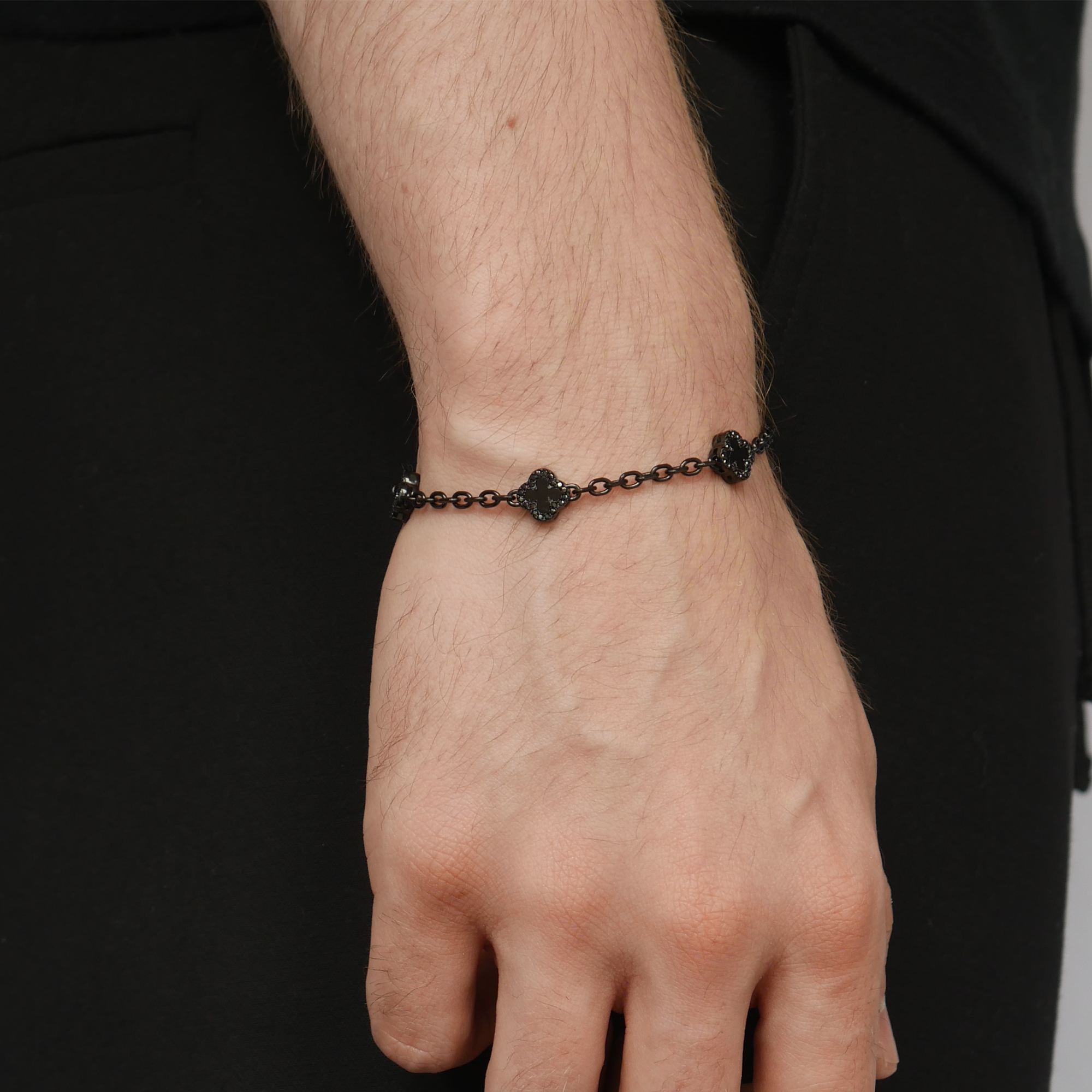 Black Clover Cable Bracelet