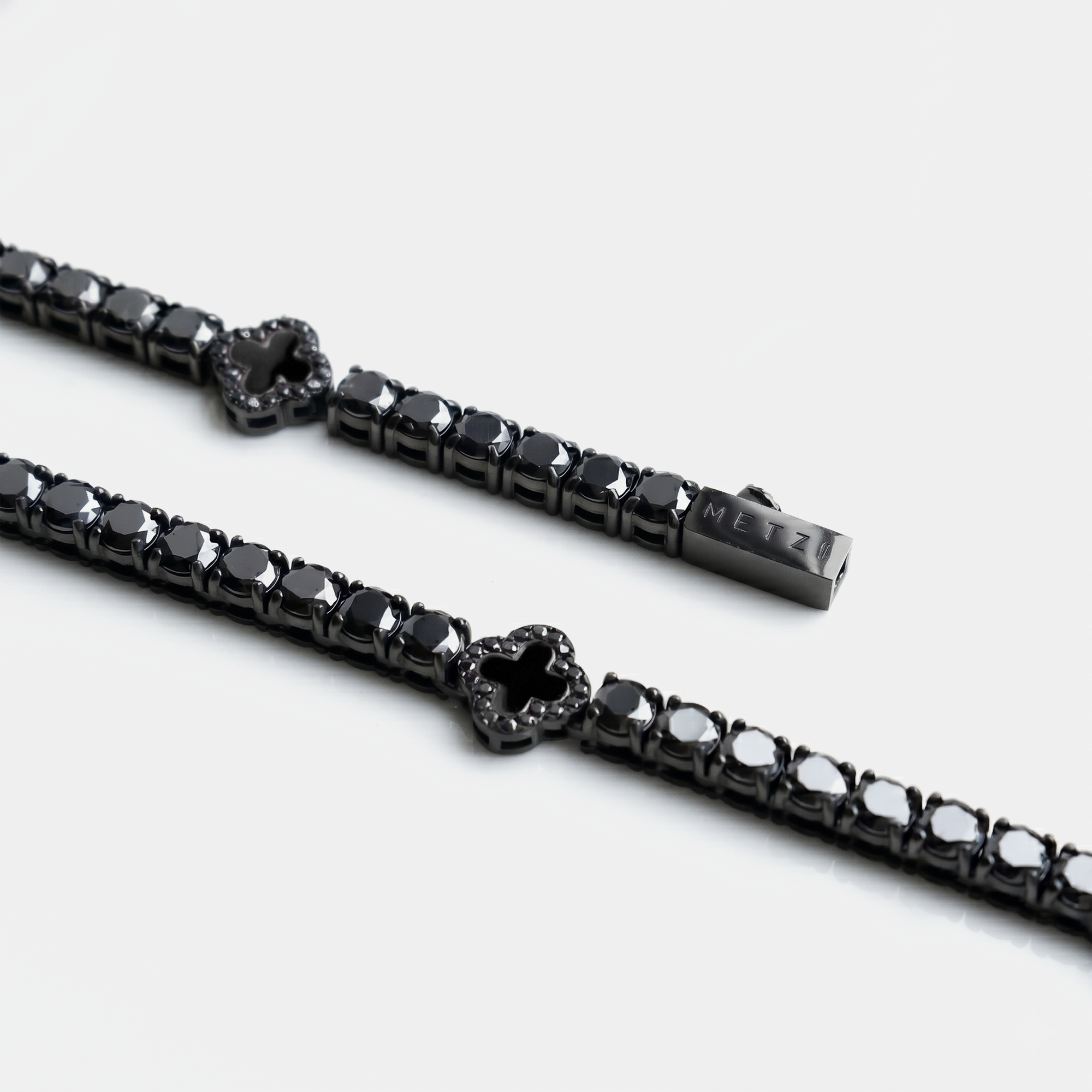 Black Clover Tennis Bracelet