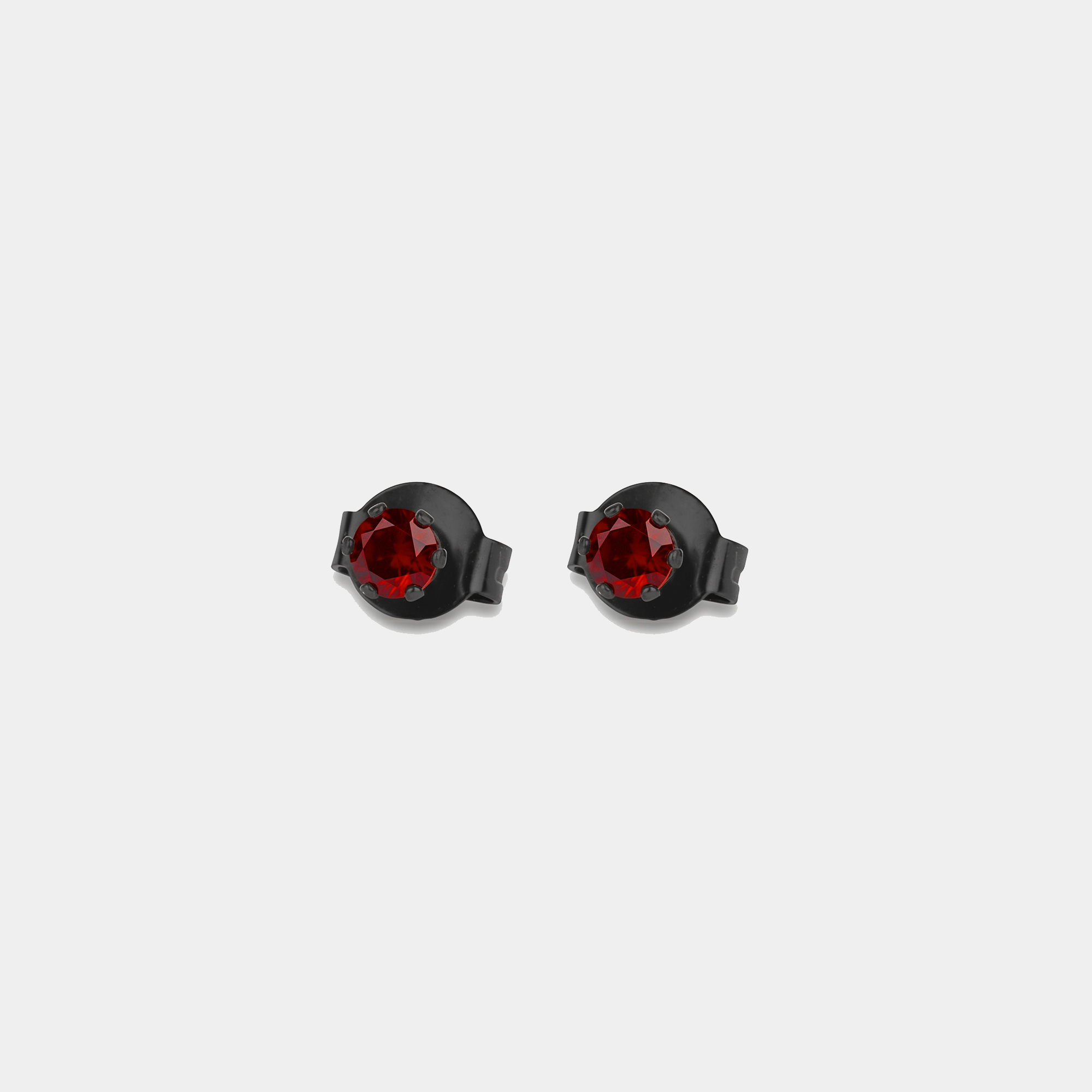 Ember Round Gemstone Studs (3mm)