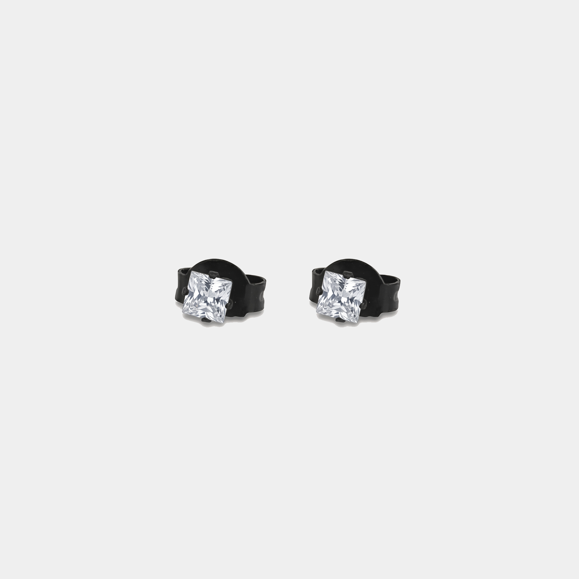 Eternal Square Gemstone Studs (3mm)