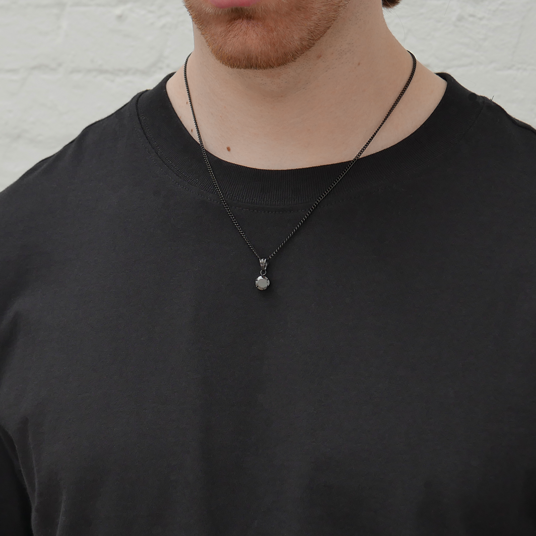 Round Gemstone Pendant