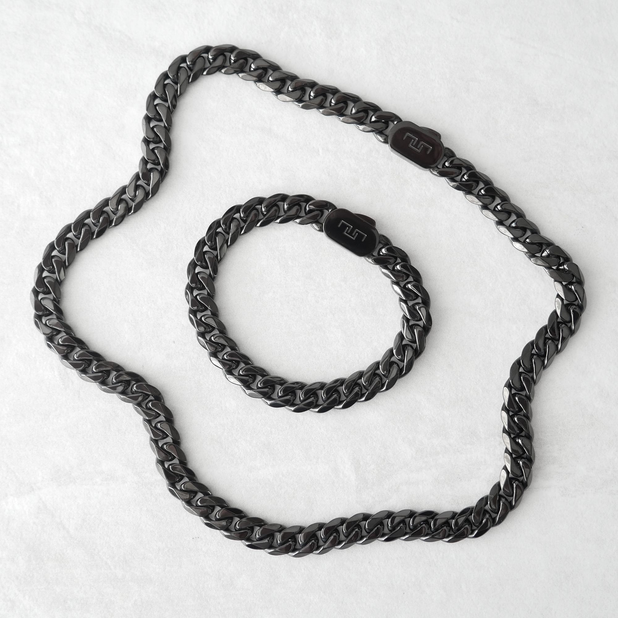 Cuban Chain & Bracelet Set (10MM)