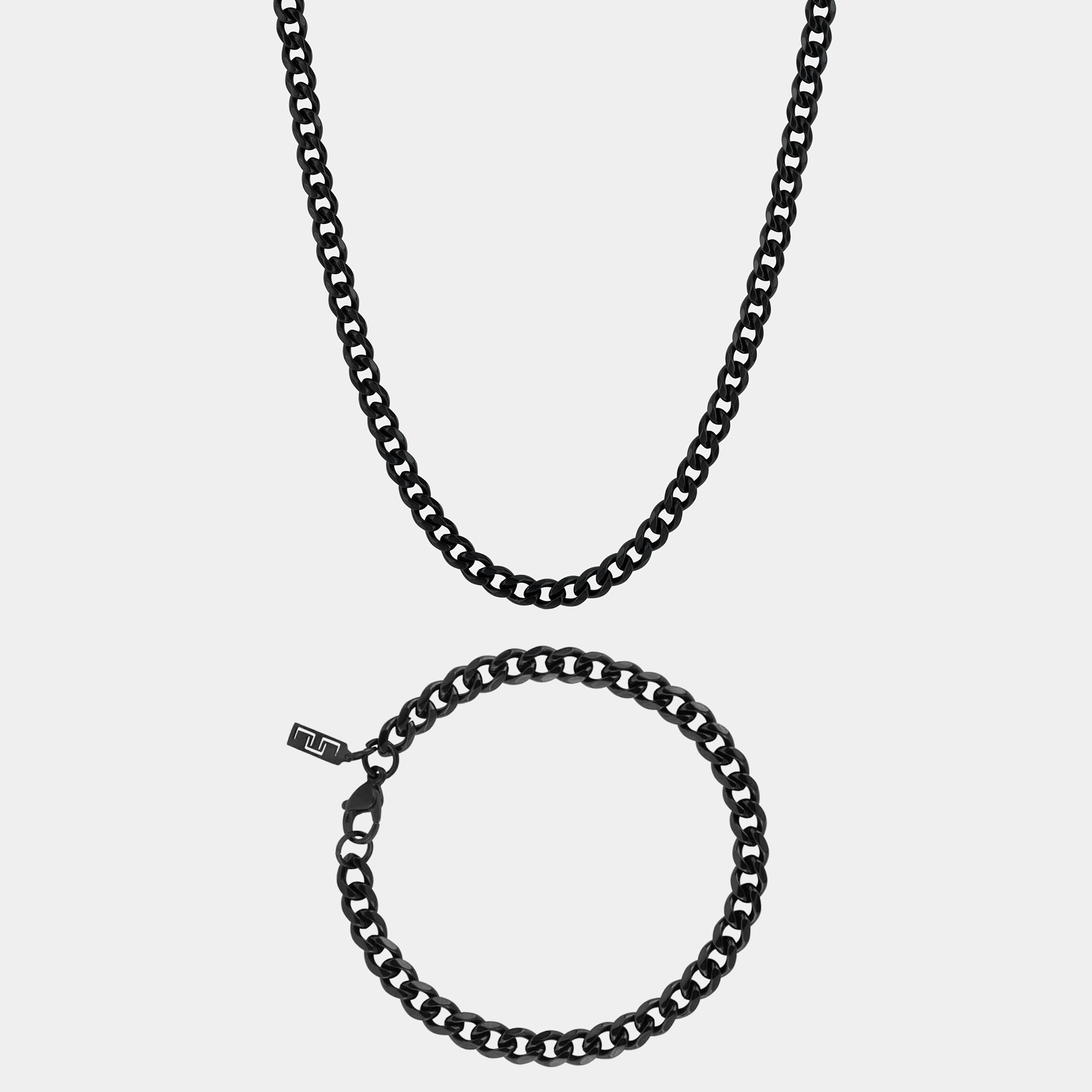 Cuban Chain & Bracelet Set (5mm)