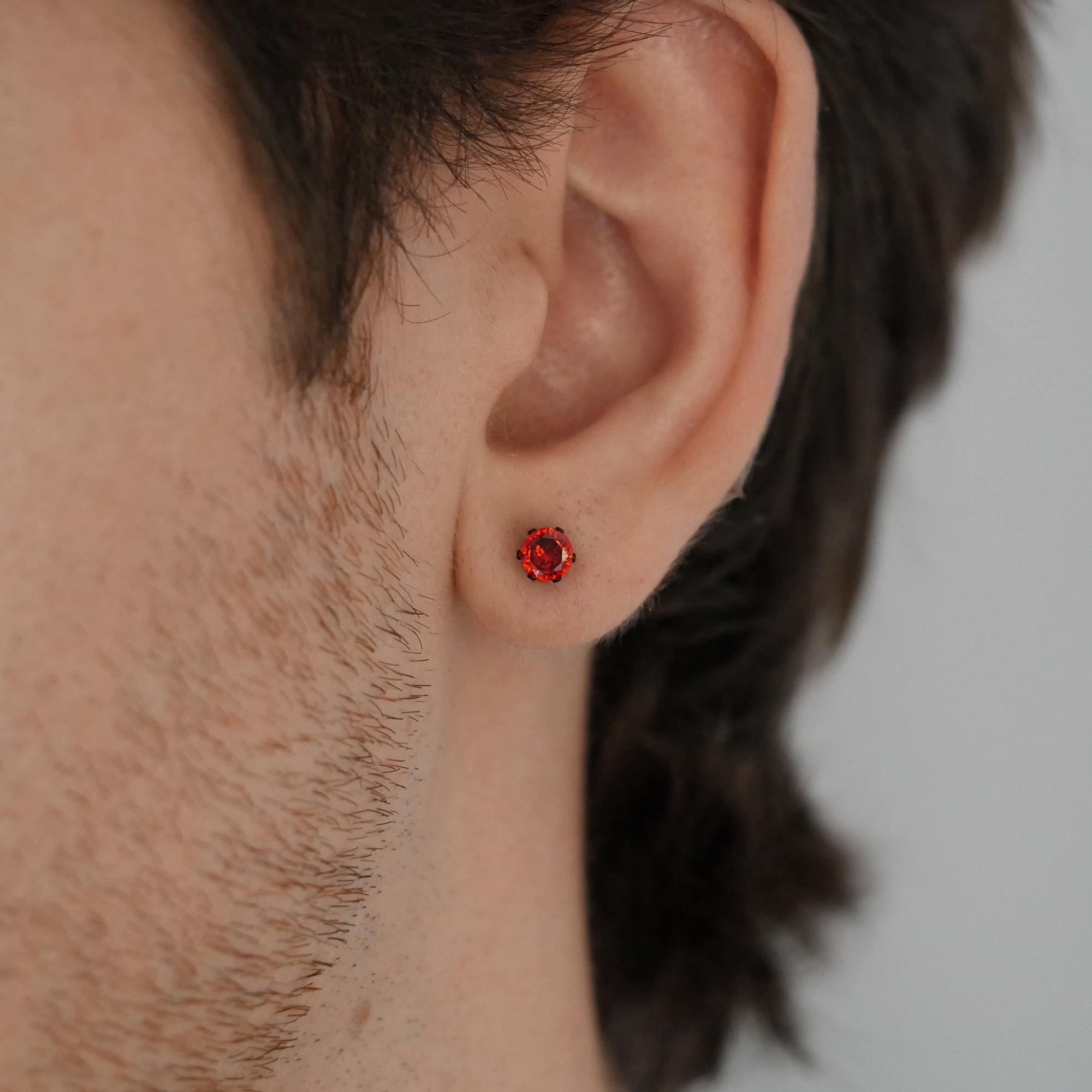 Ember Round Gemstone Studs (5mm)