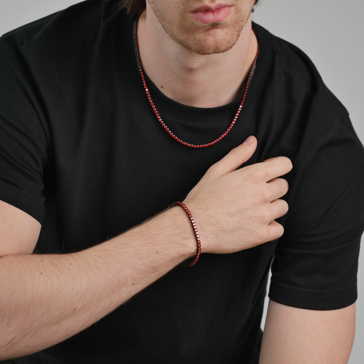 Ember Tennis Chain & Bracelet Set (3mm)