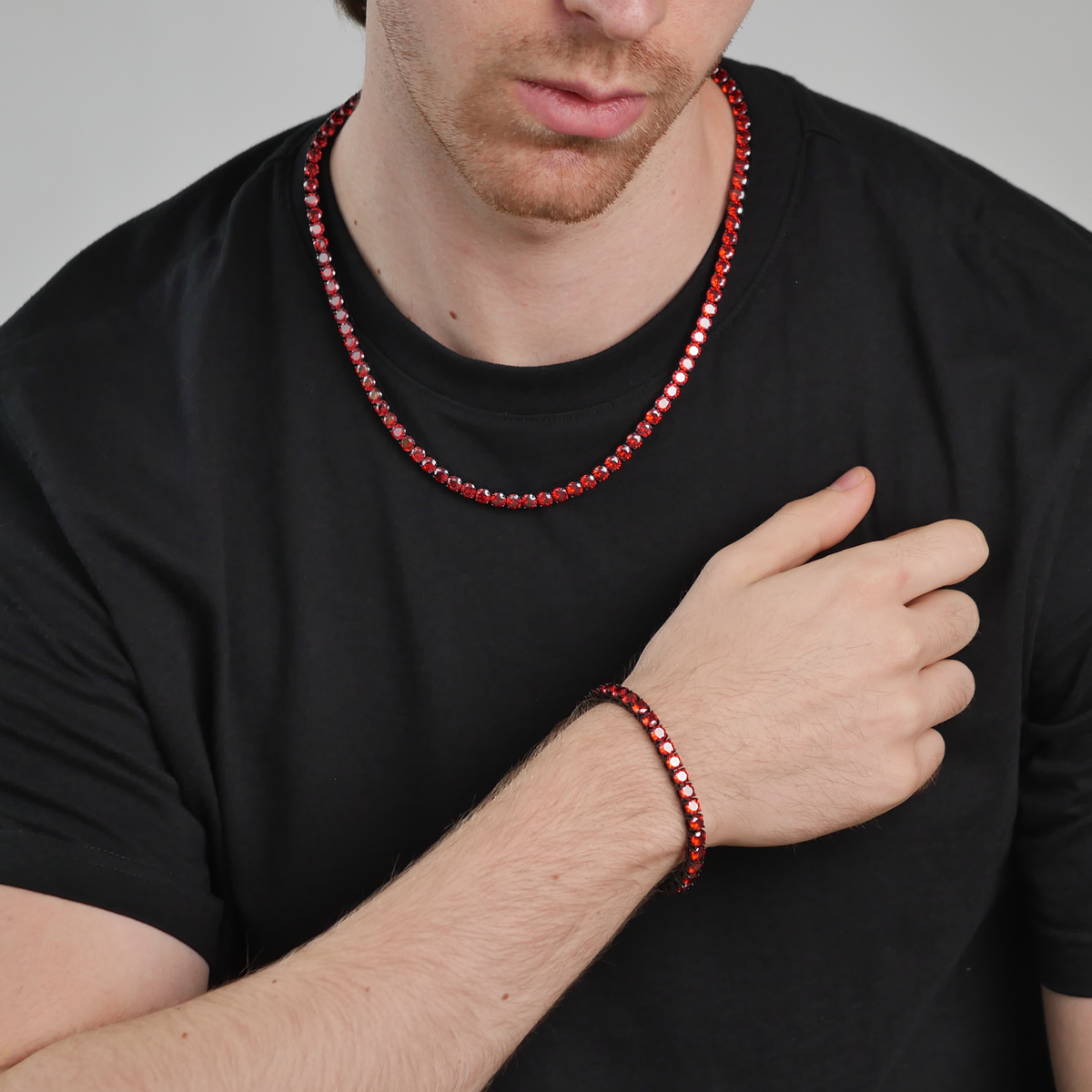 Ember Tennis Chain & Bracelet Set (5mm)