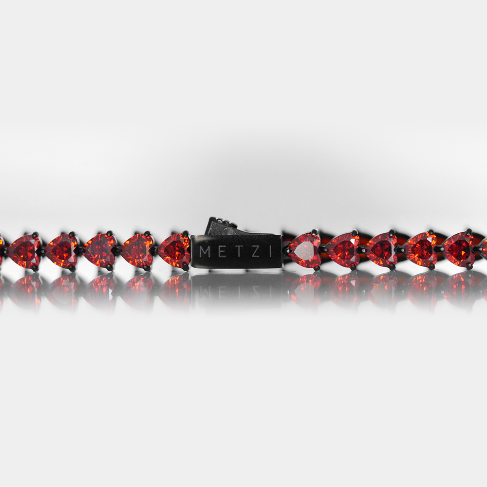 Ember Heart Tennis Bracelet (4mm)