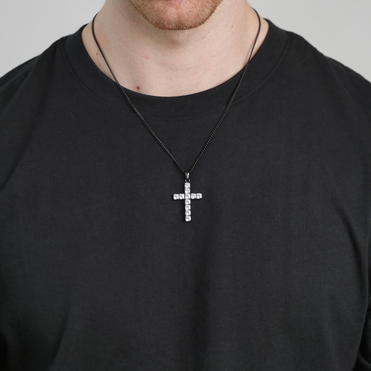 Eternal Gemstone Cross Pendant