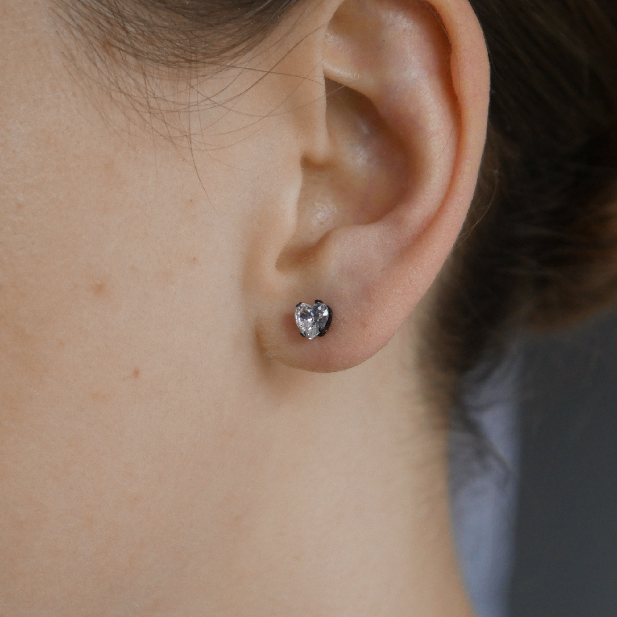 Eternal Heart Gemstone Studs (5mm)