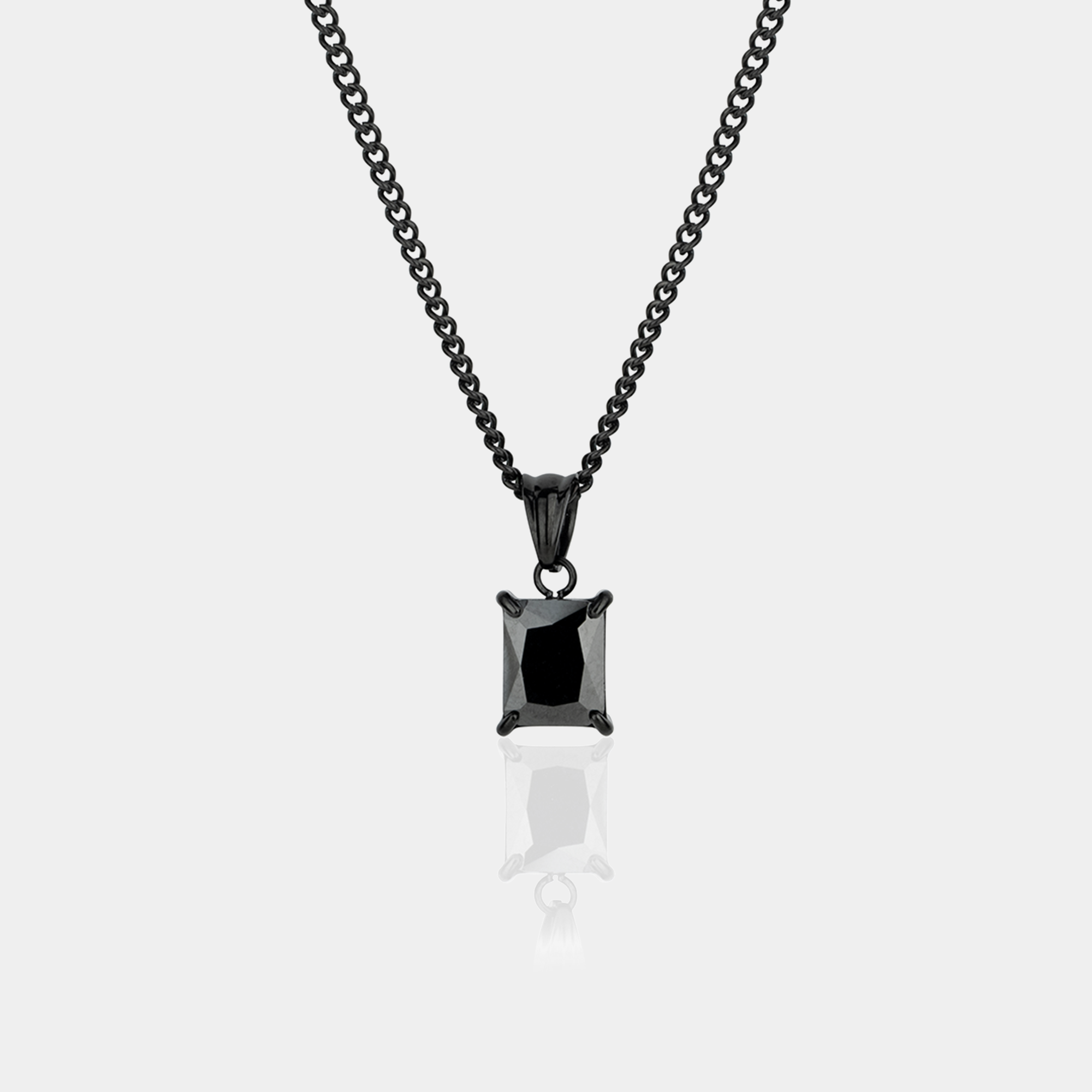 Square Gemstone Pendant