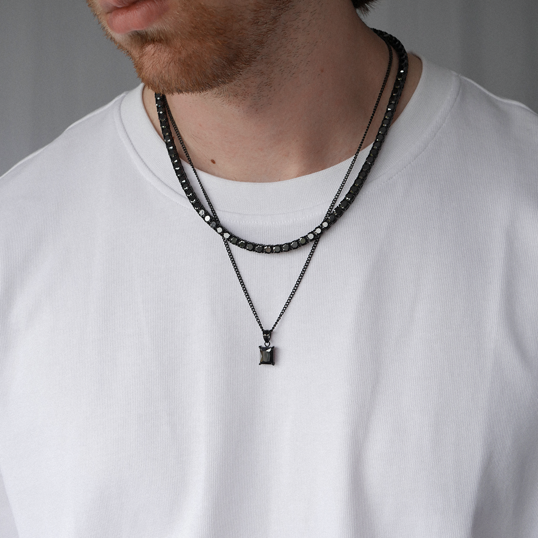 Midnight Tennis Chain (5mm)