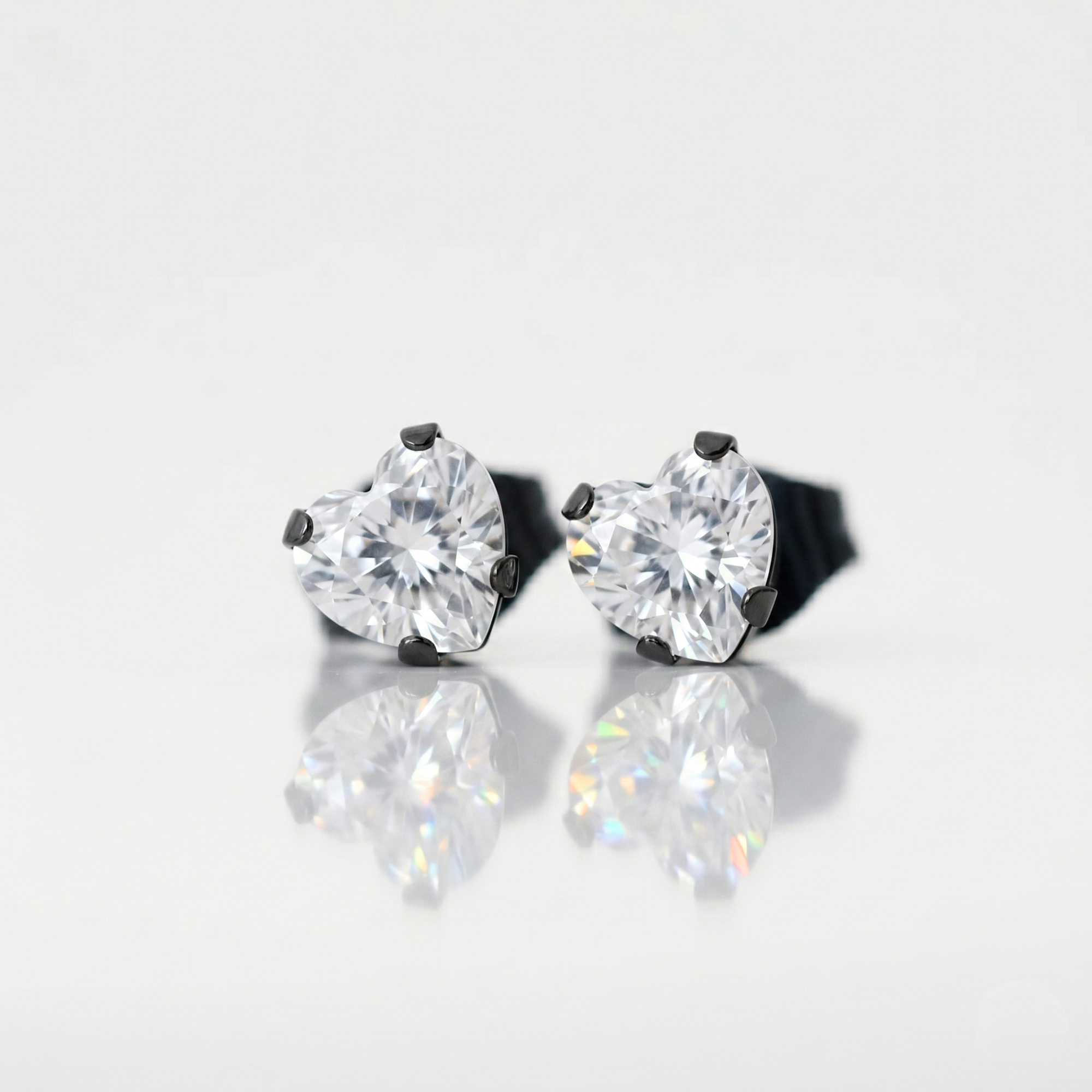 Eternal Heart Gemstone Studs (5mm)