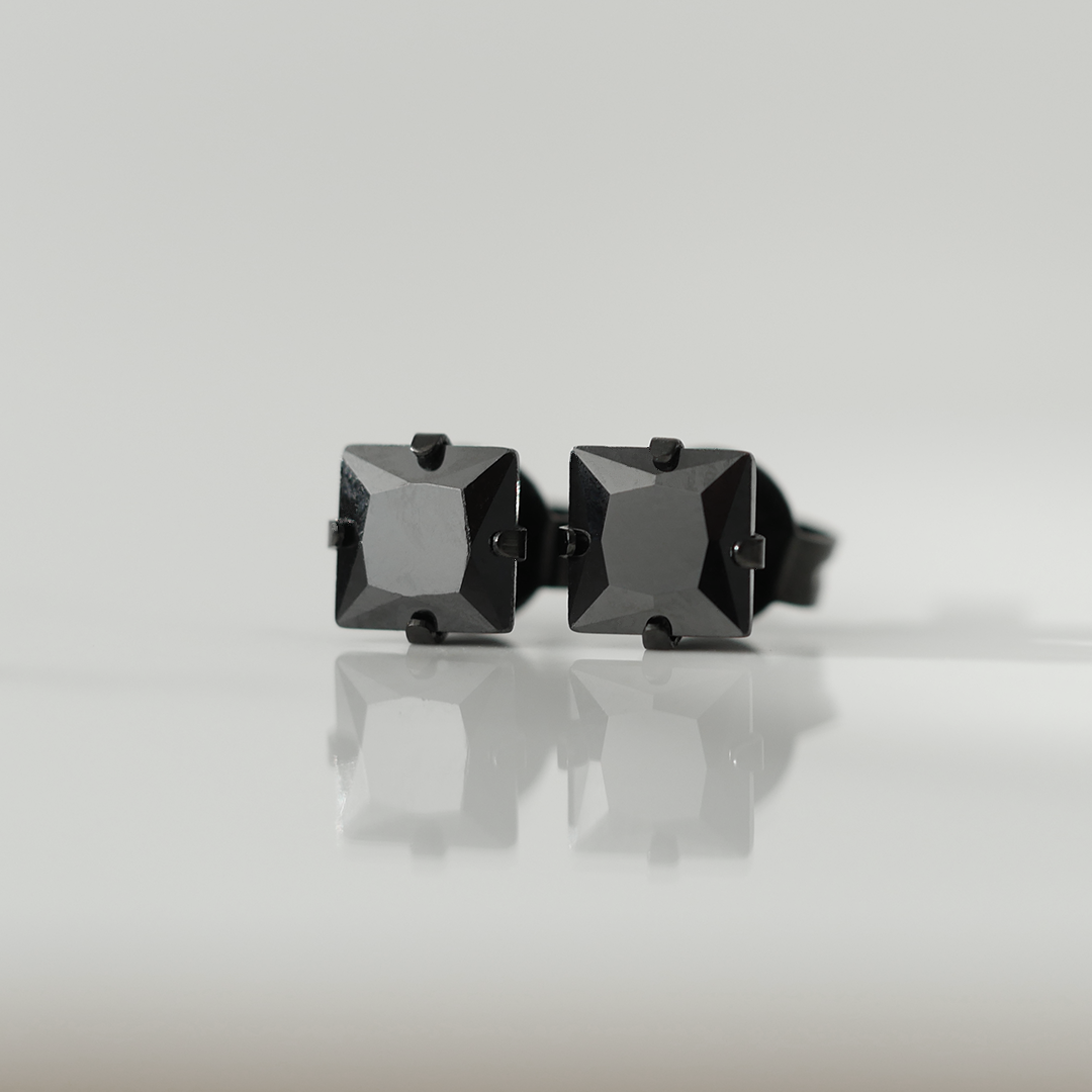 Square Gemstone Studs (5mm)
