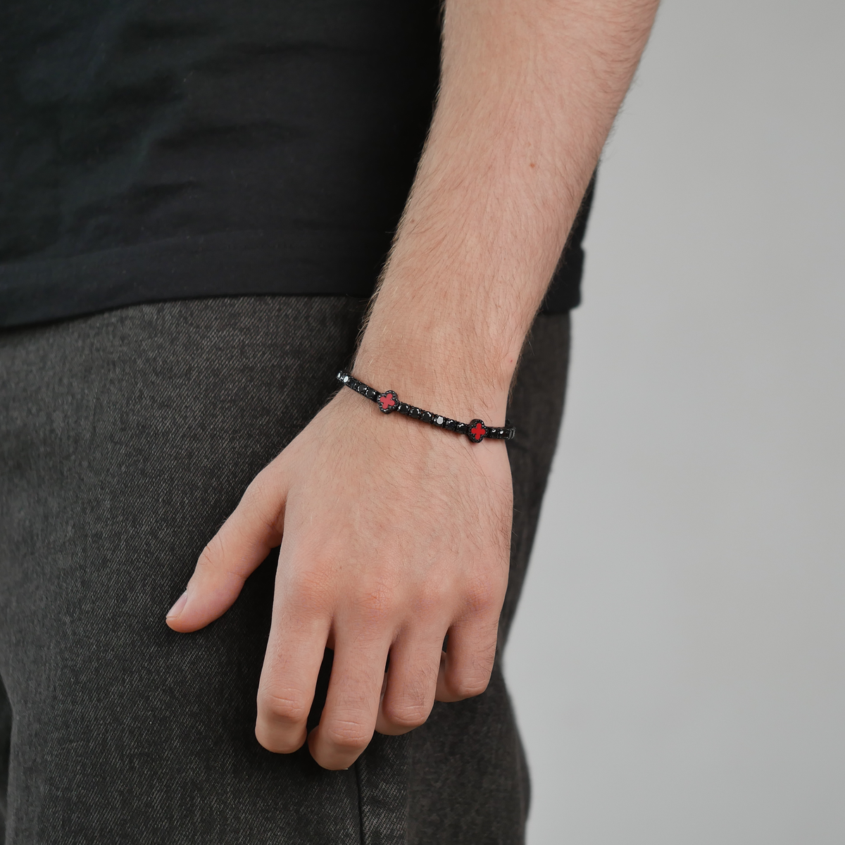 Red Clover Tennis Bracelet