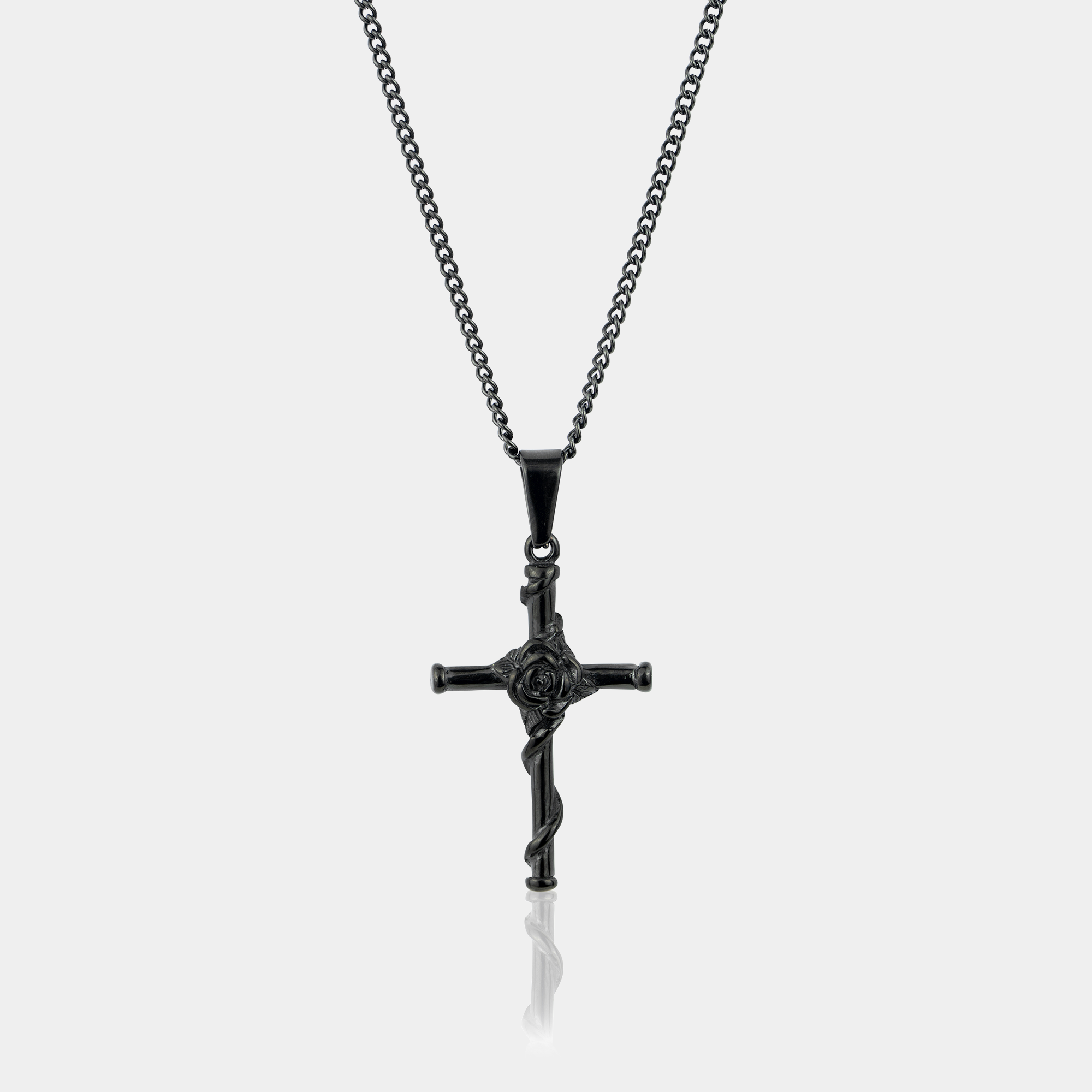 Rose Cross Pendant