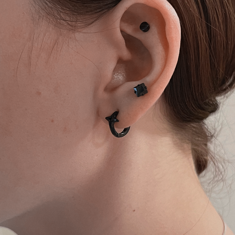 Star Hoops (10mm)