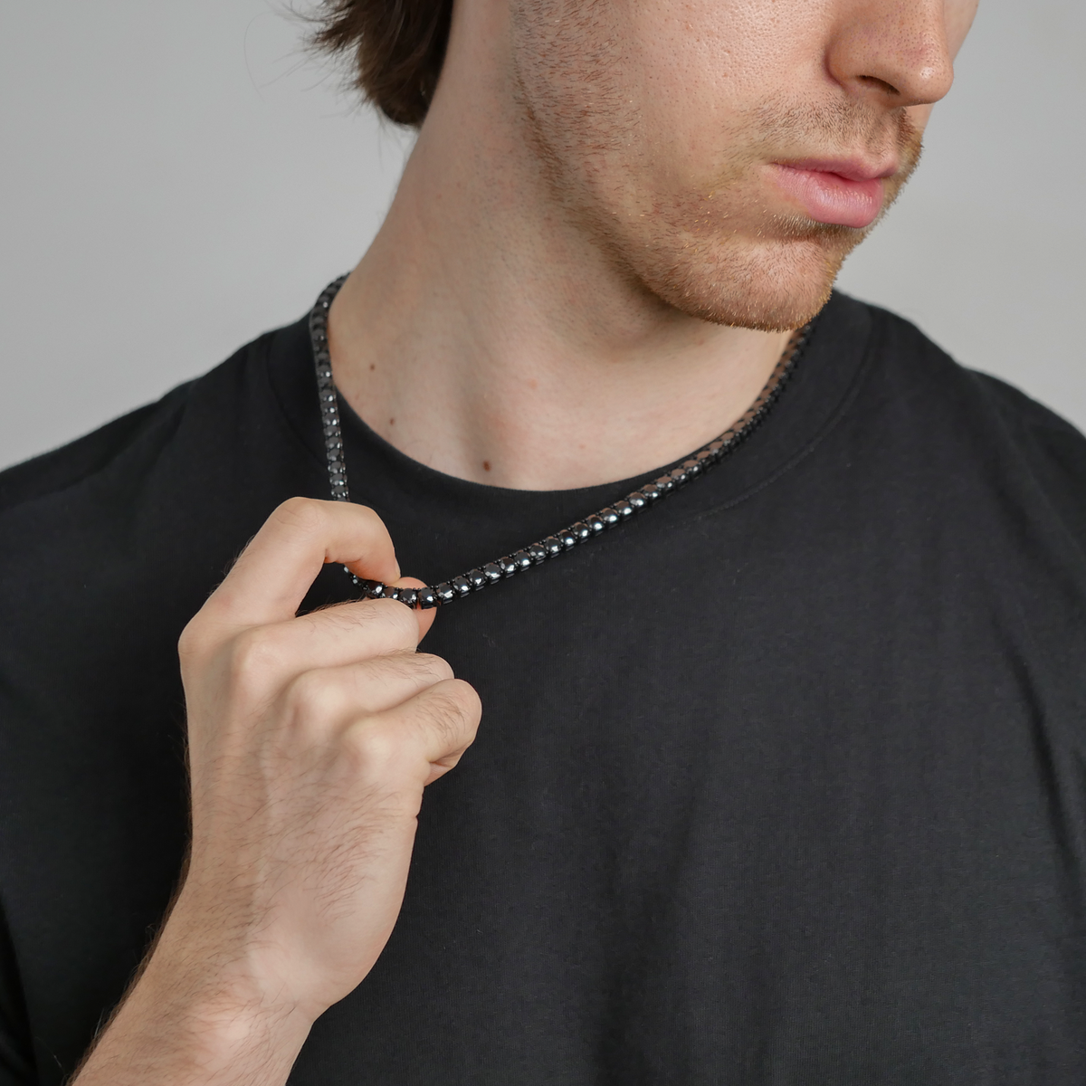 Midnight Tennis Chain (5mm)