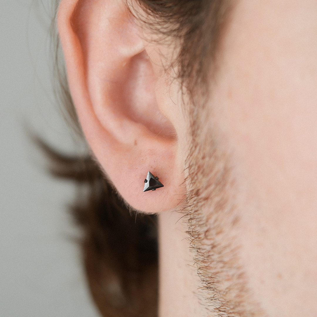 Triangle Gemstone Studs (5mm)