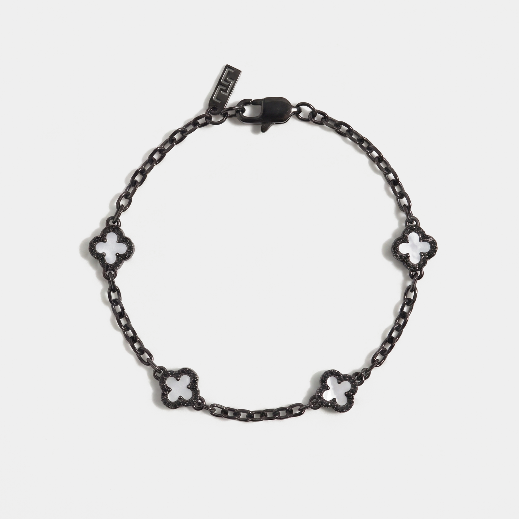 White Clover Cable Bracelet