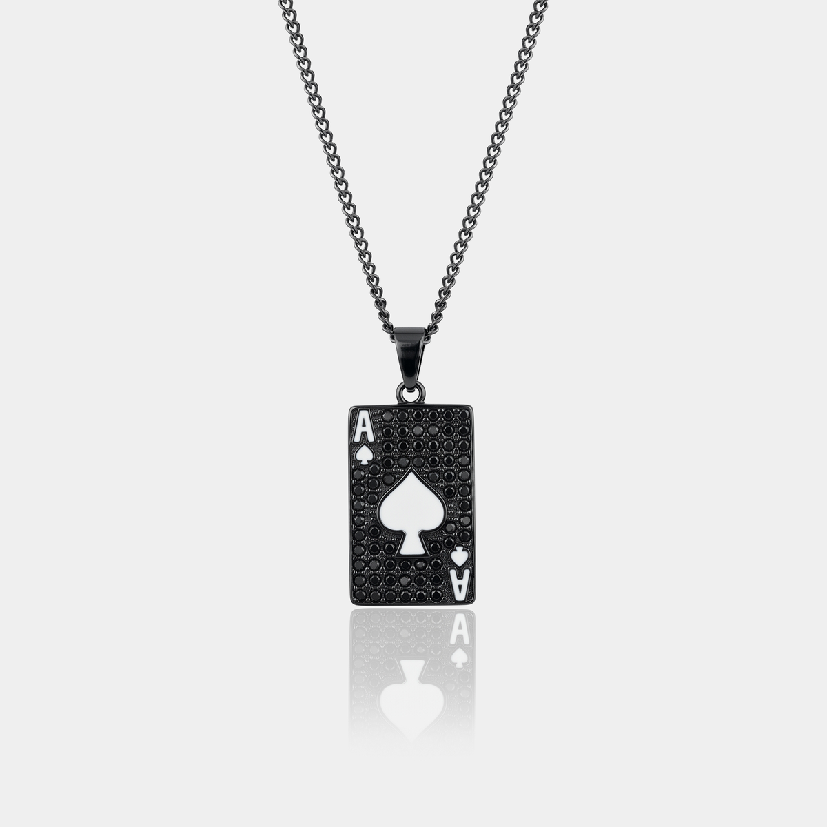 Ace Of Spades Pendant (White)