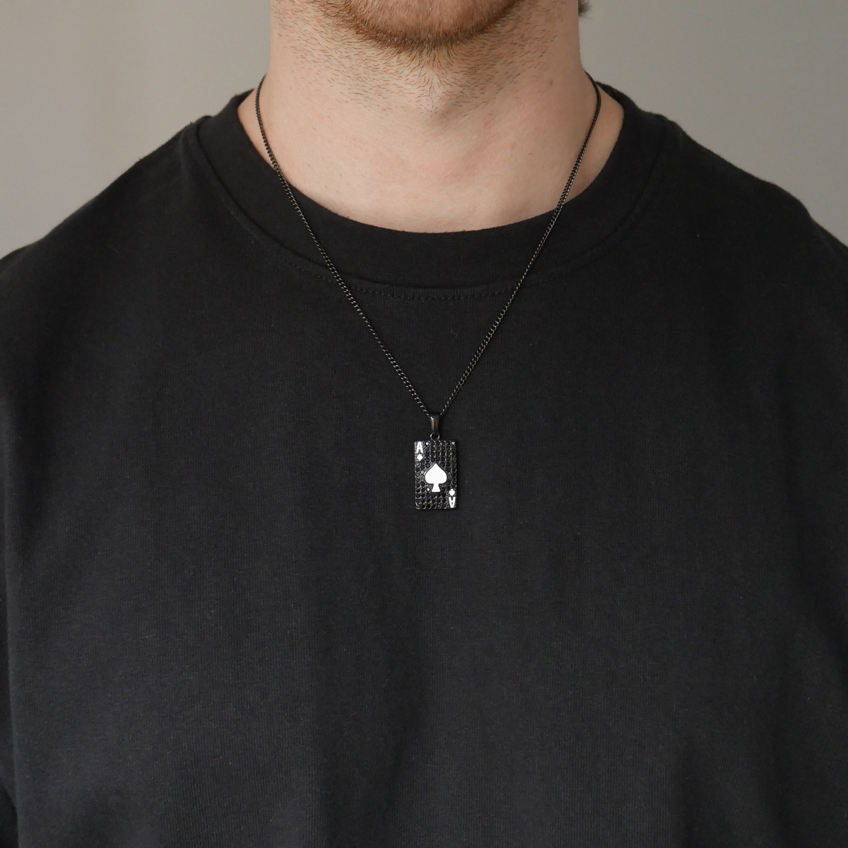 Ace Of Spades Pendant (White)