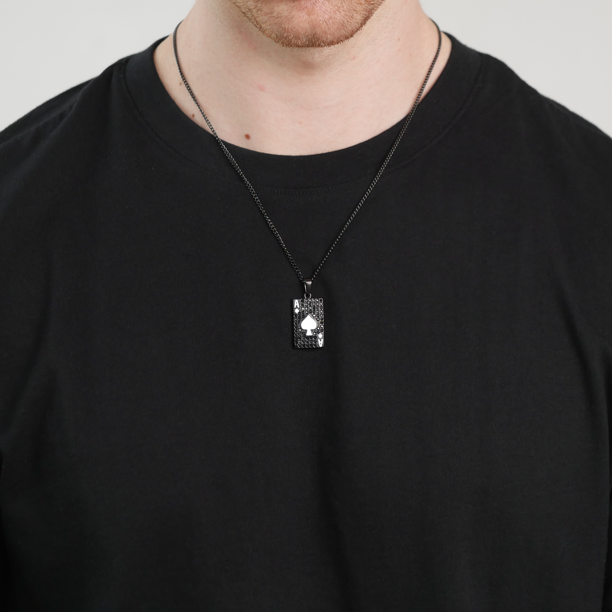 Ace Of Spades Pendant (White)
