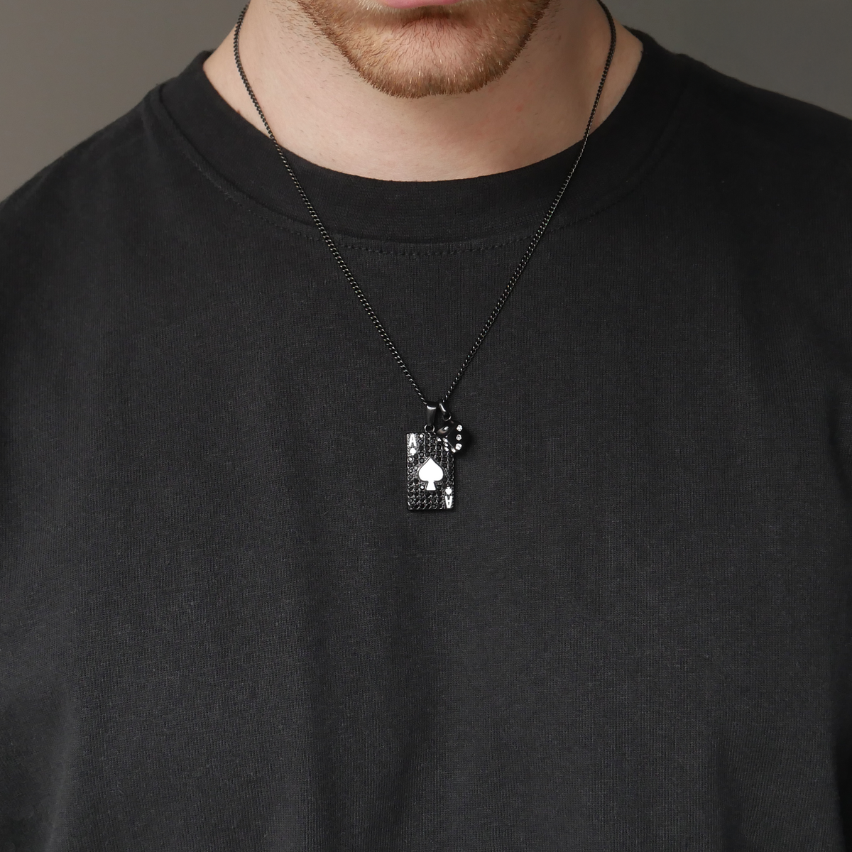 Ace Of Spades Pendant (White)
