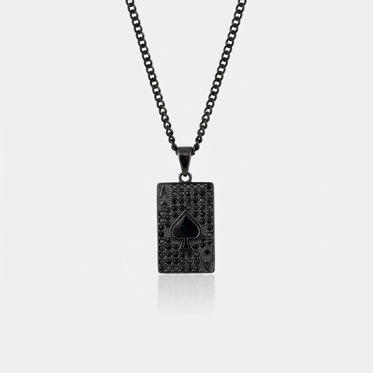 Ace Of Spades Pendant (Black)