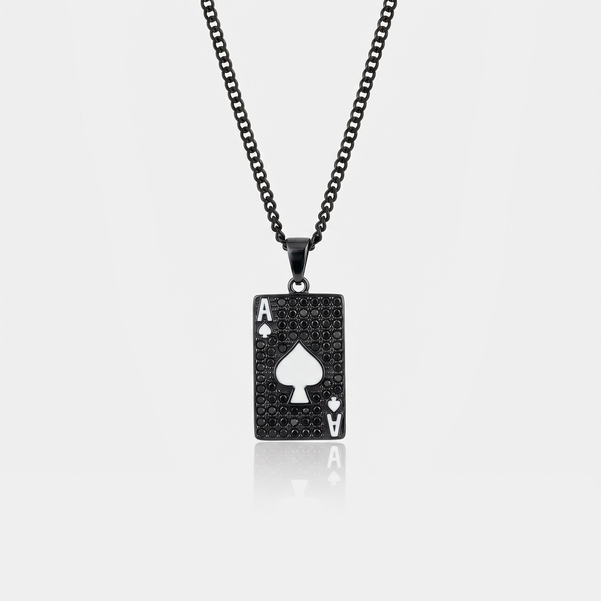 Ace Of Spades Pendant (White)