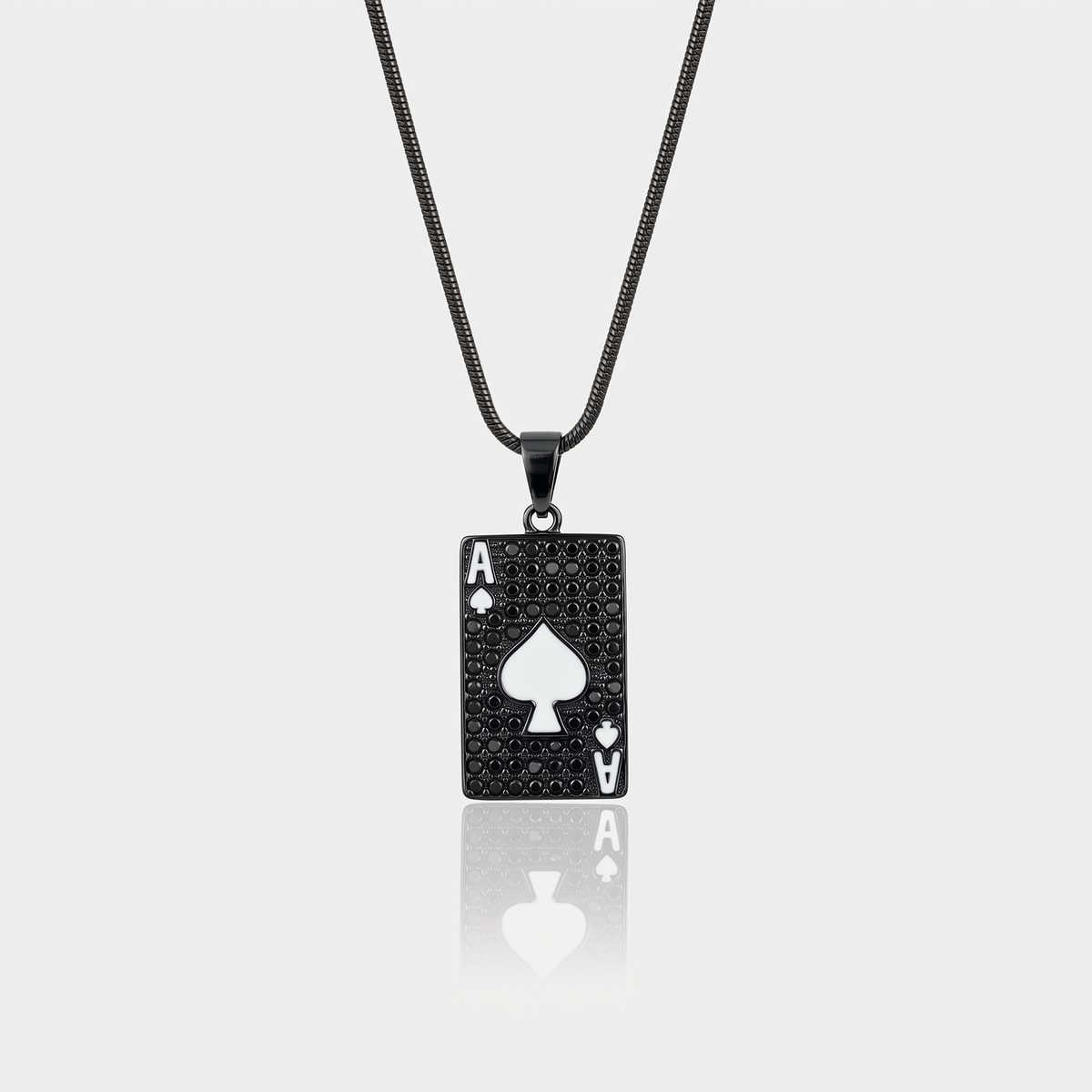Ace Of Spades Pendant (White)