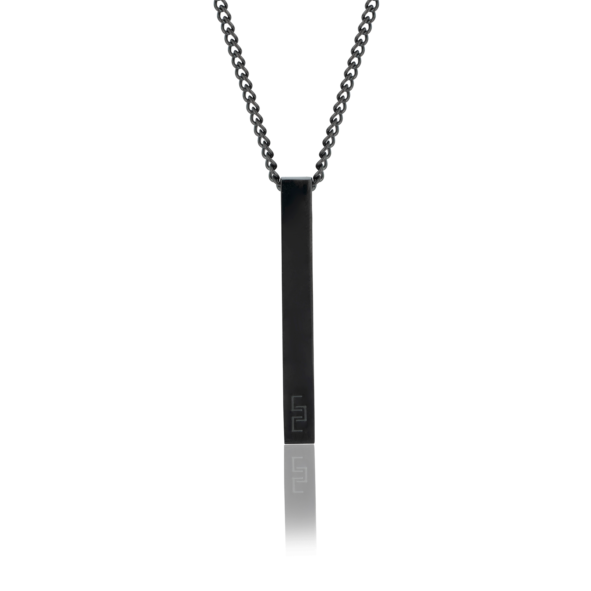 Black Bar Pendant, Front View