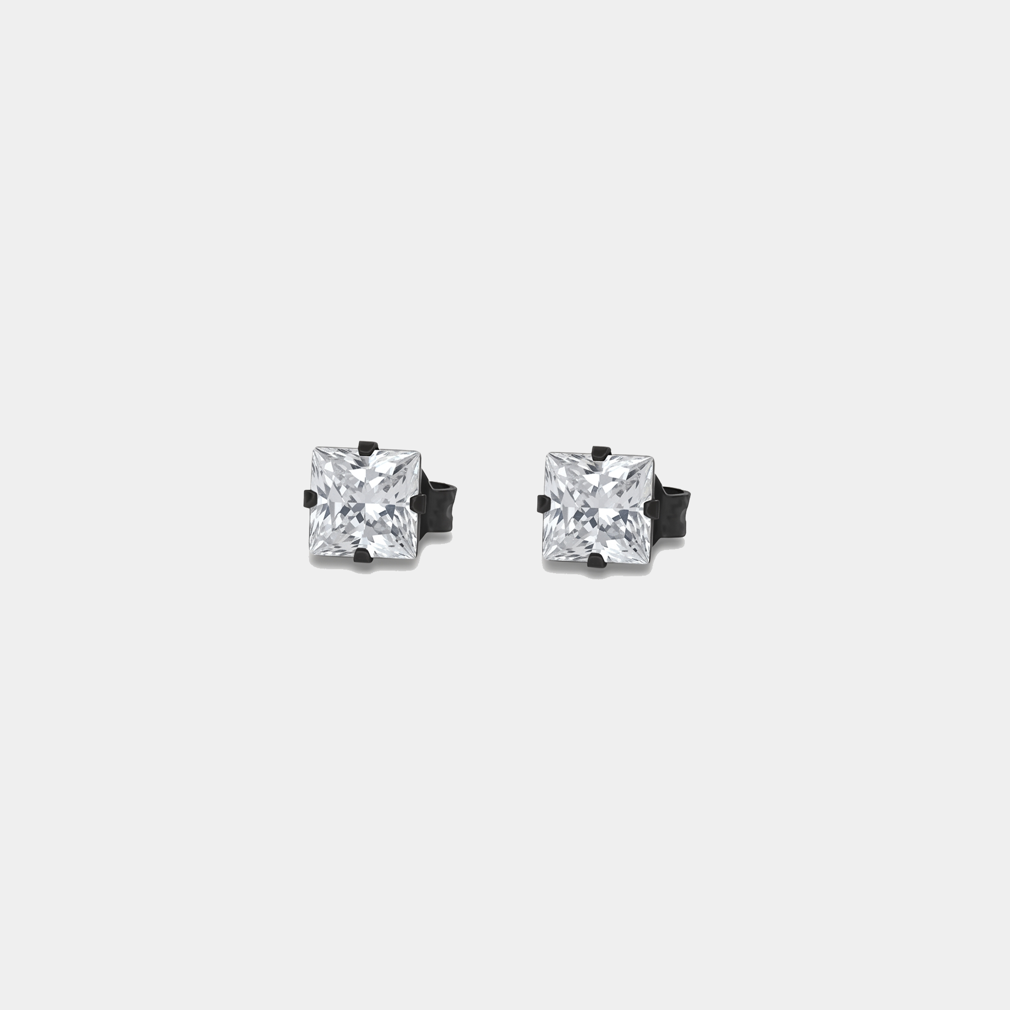 Eternal Square Gemstone Studs (5mm)