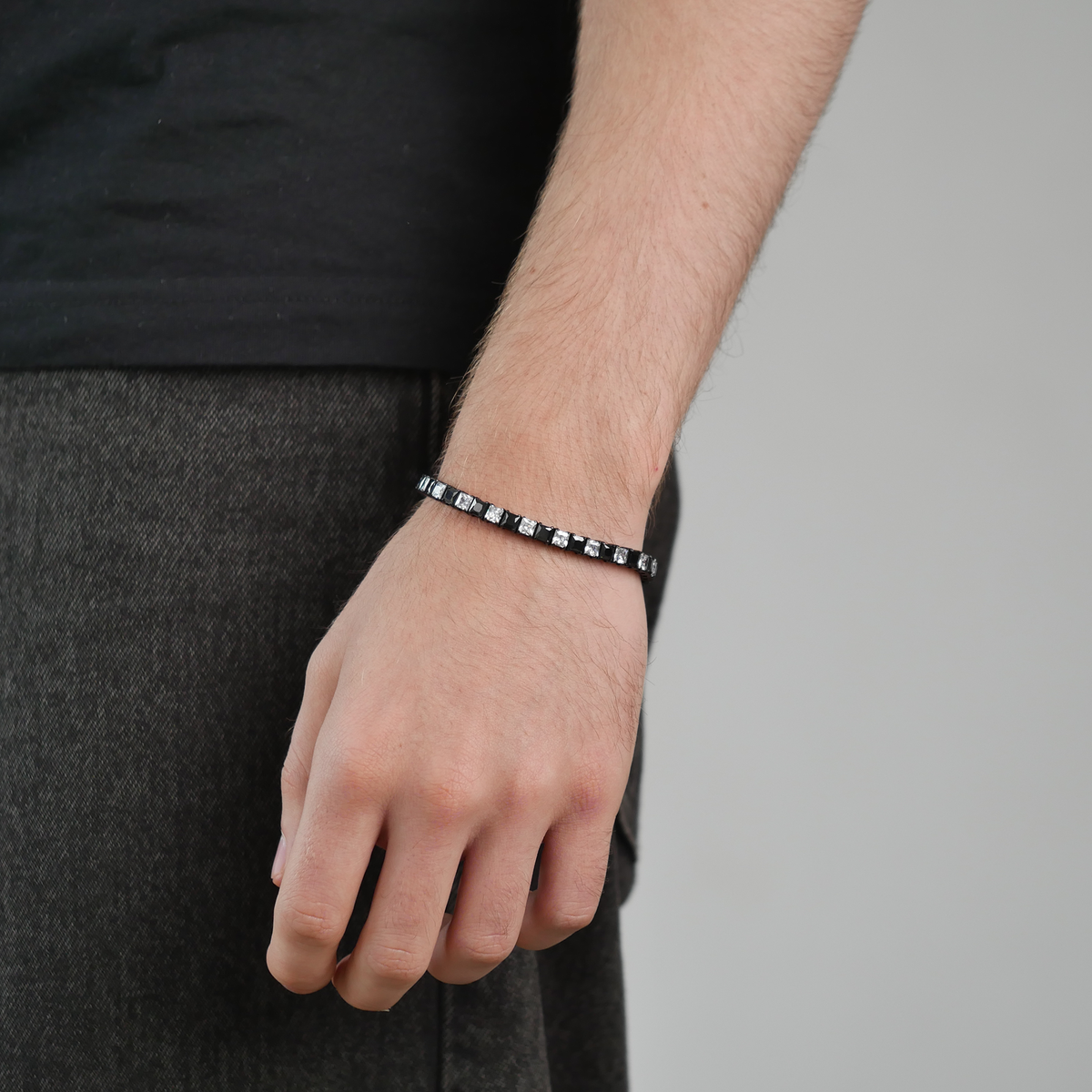 Checkered Tennis Bracelet (5mm)