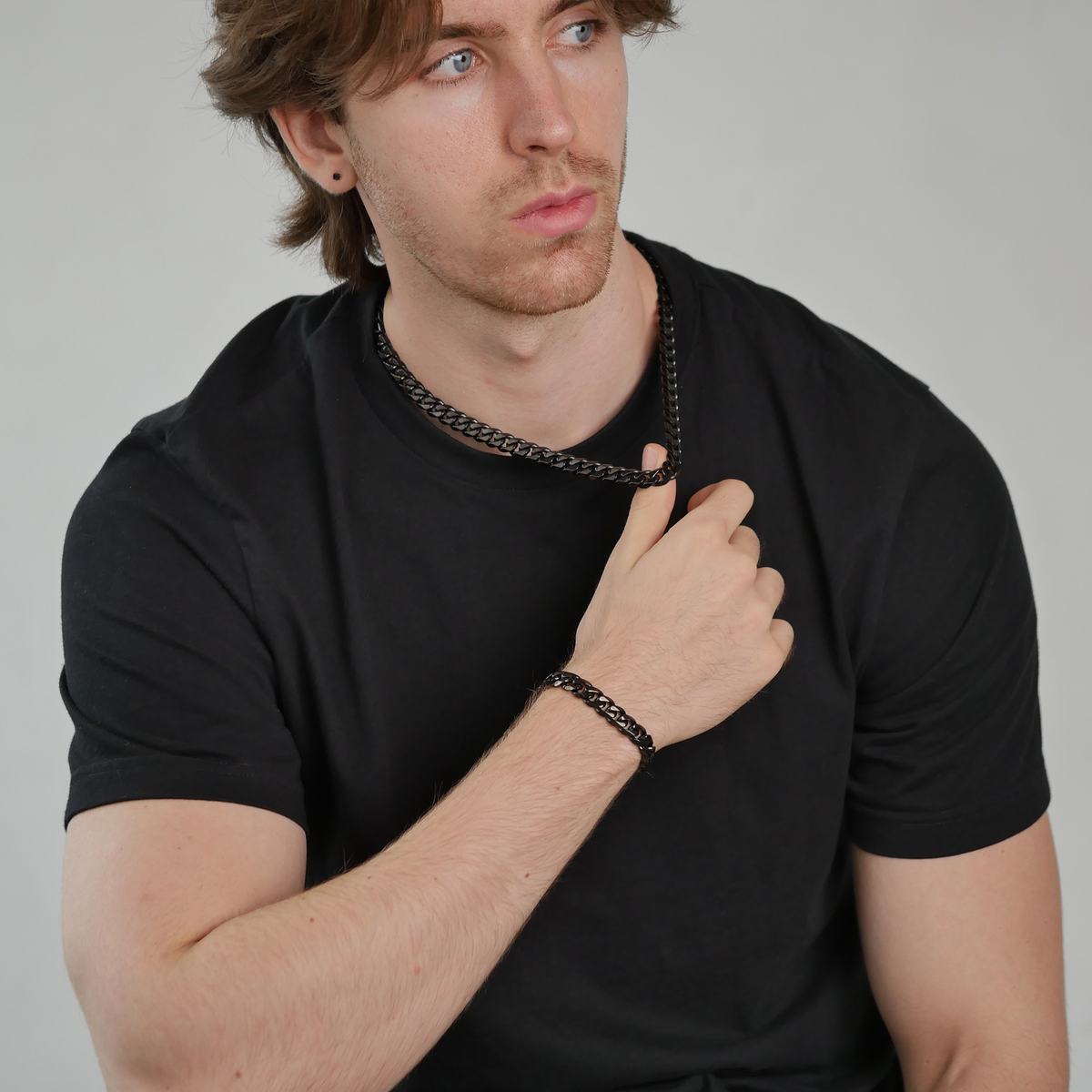 Cuban Chain & Bracelet Set (10mm)
