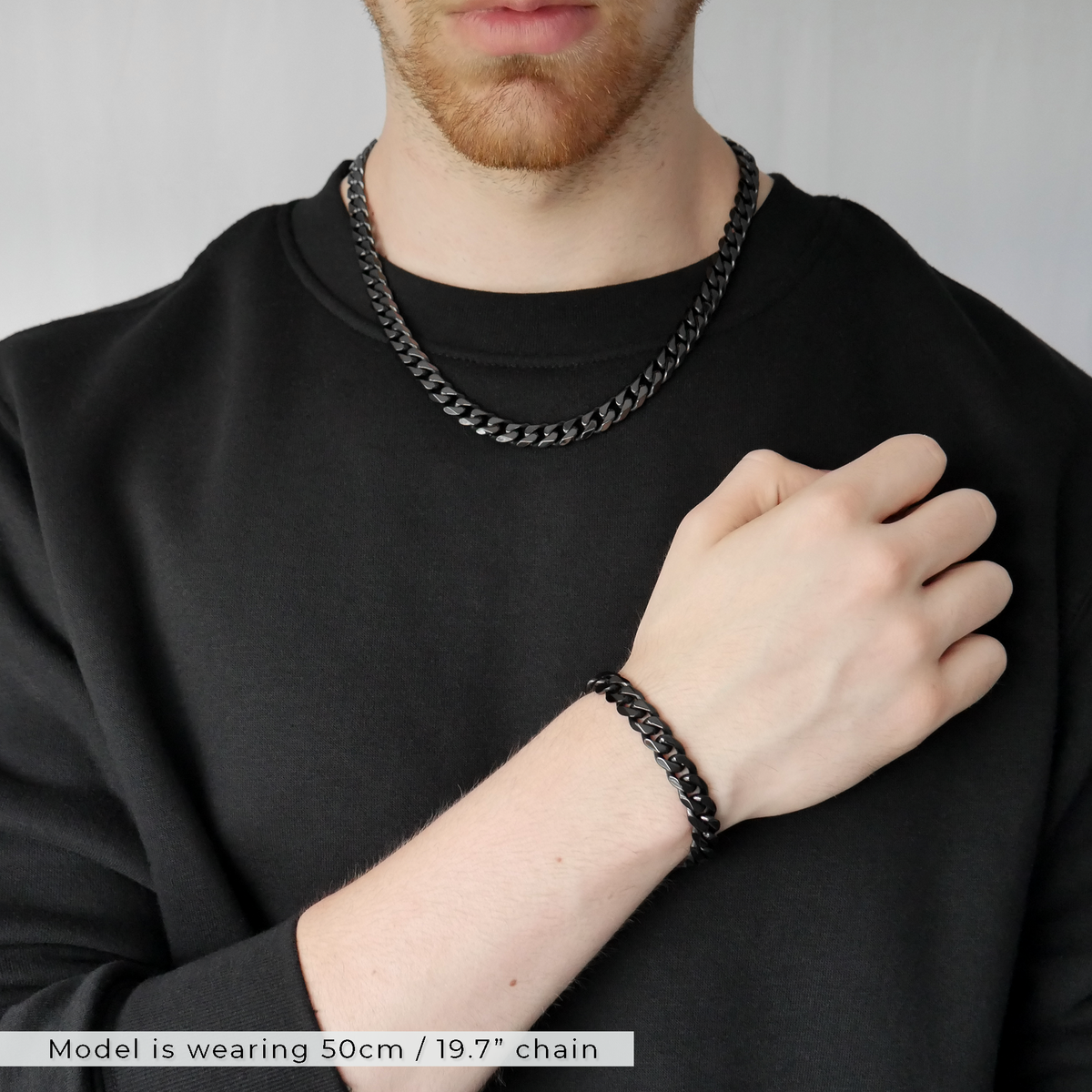 Cuban Chain & Bracelet Set (10mm)