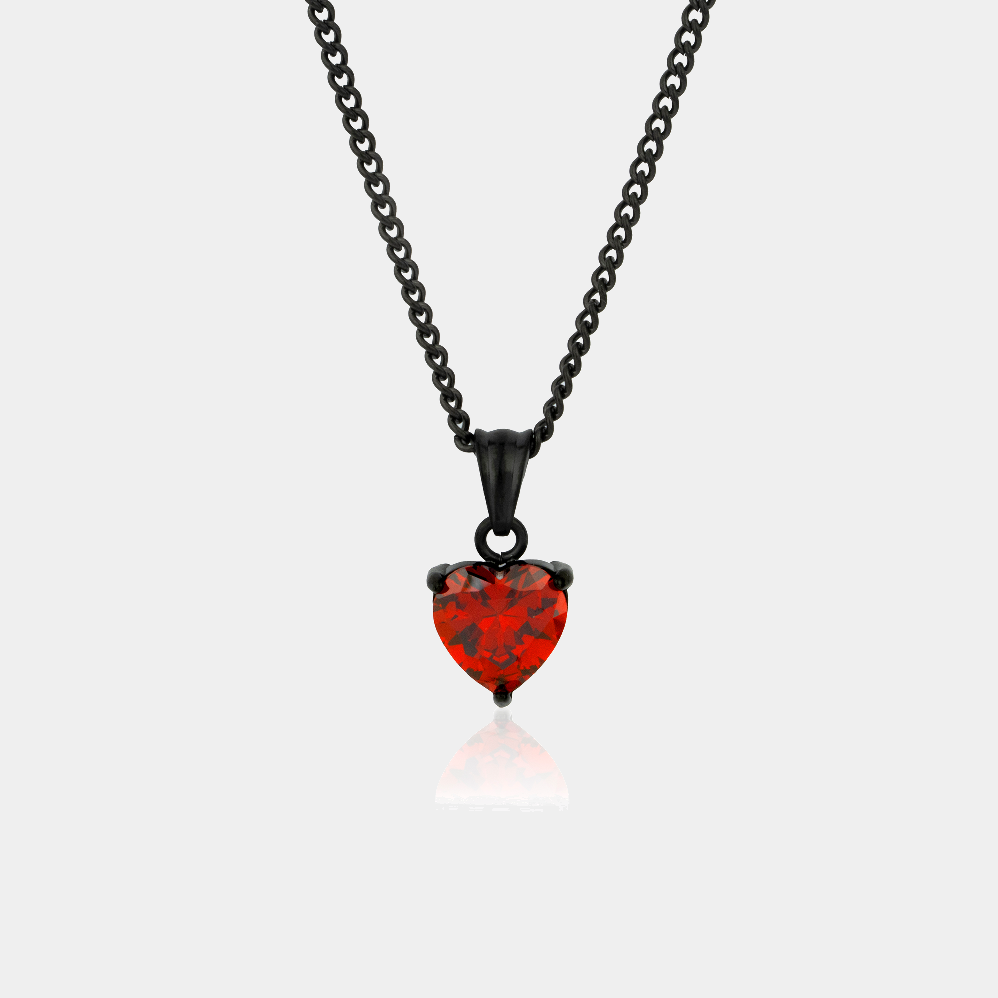 Ember Heart Gemstone Pendant