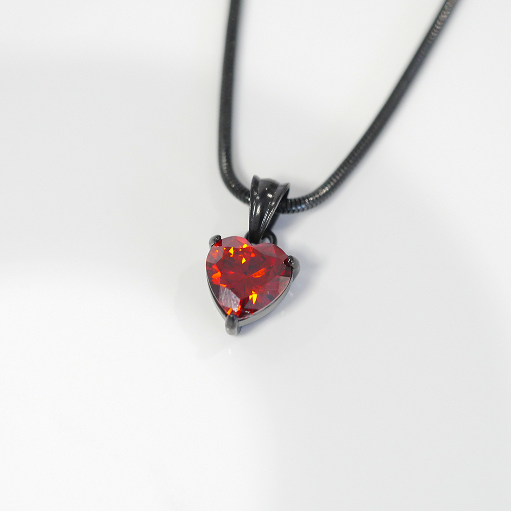 Ember Heart Gemstone Pendant