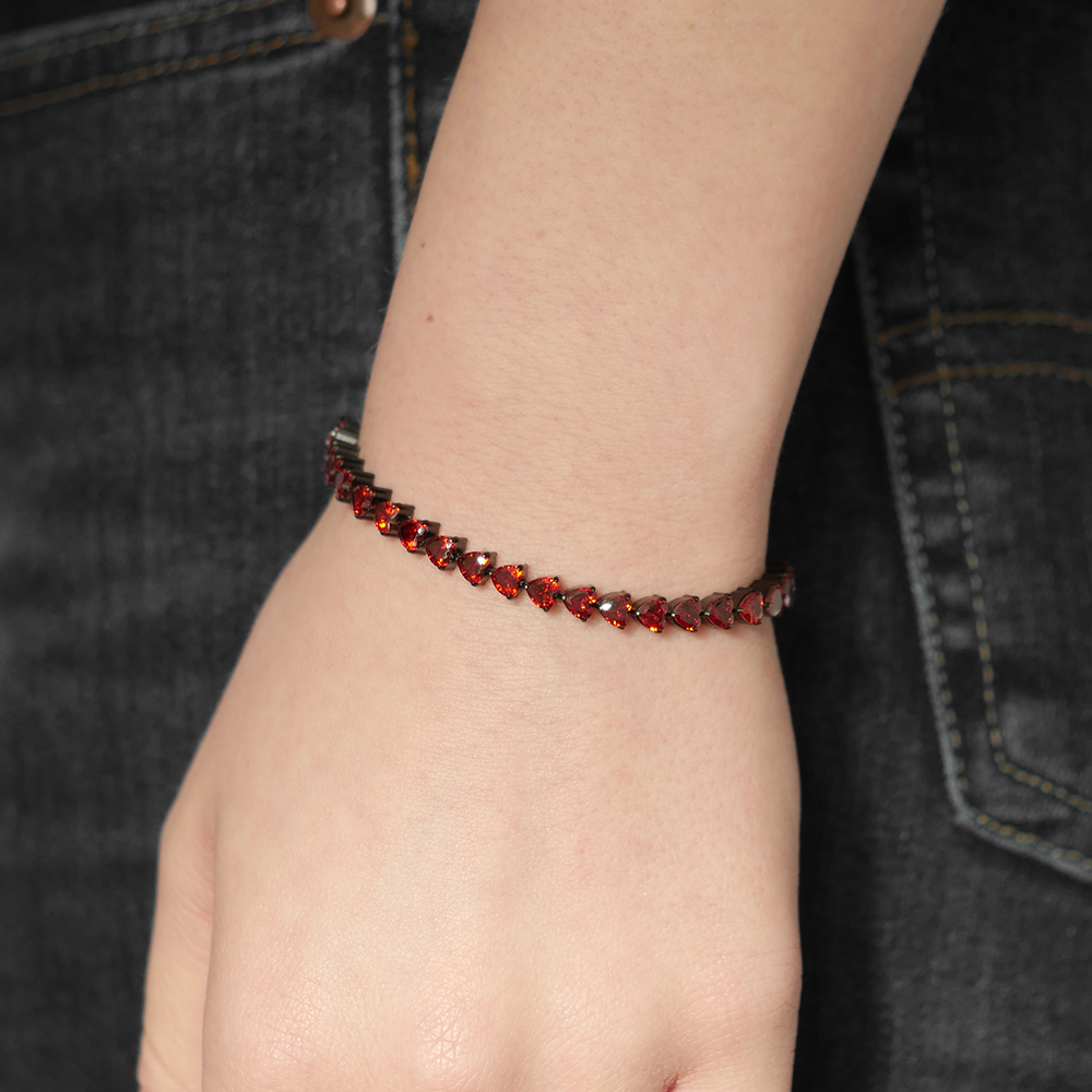 Ember Heart Tennis Bracelet (4mm)