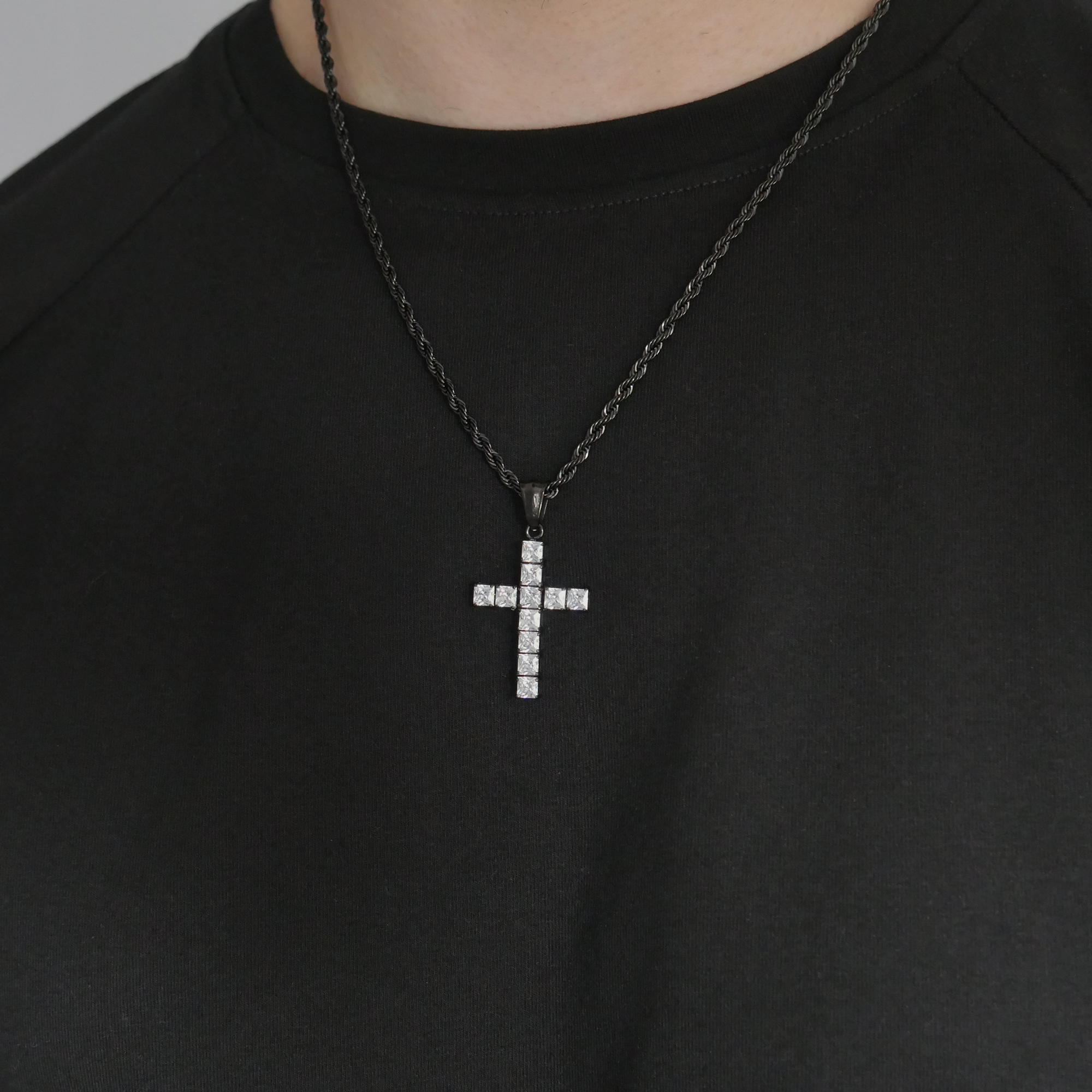 Eternal Gemstone Cross Pendant
