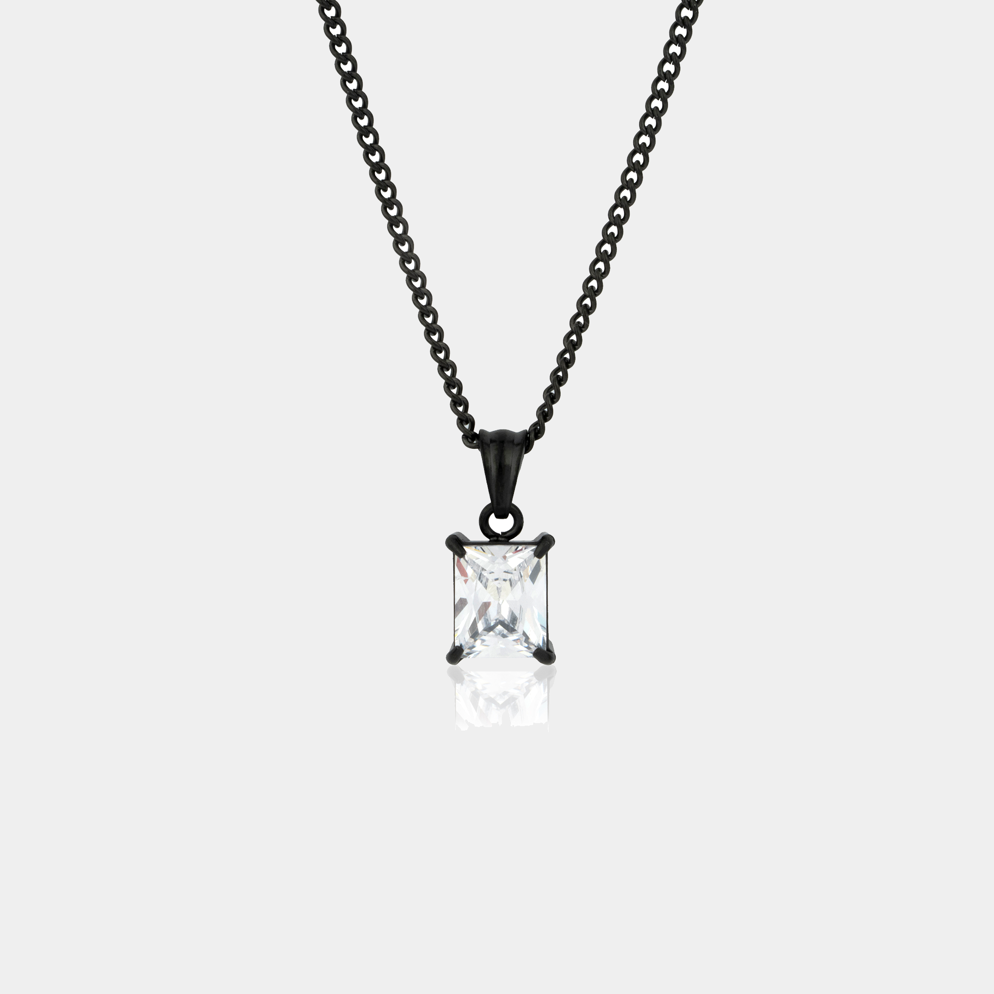 Eternal Square Gemstone Pendant