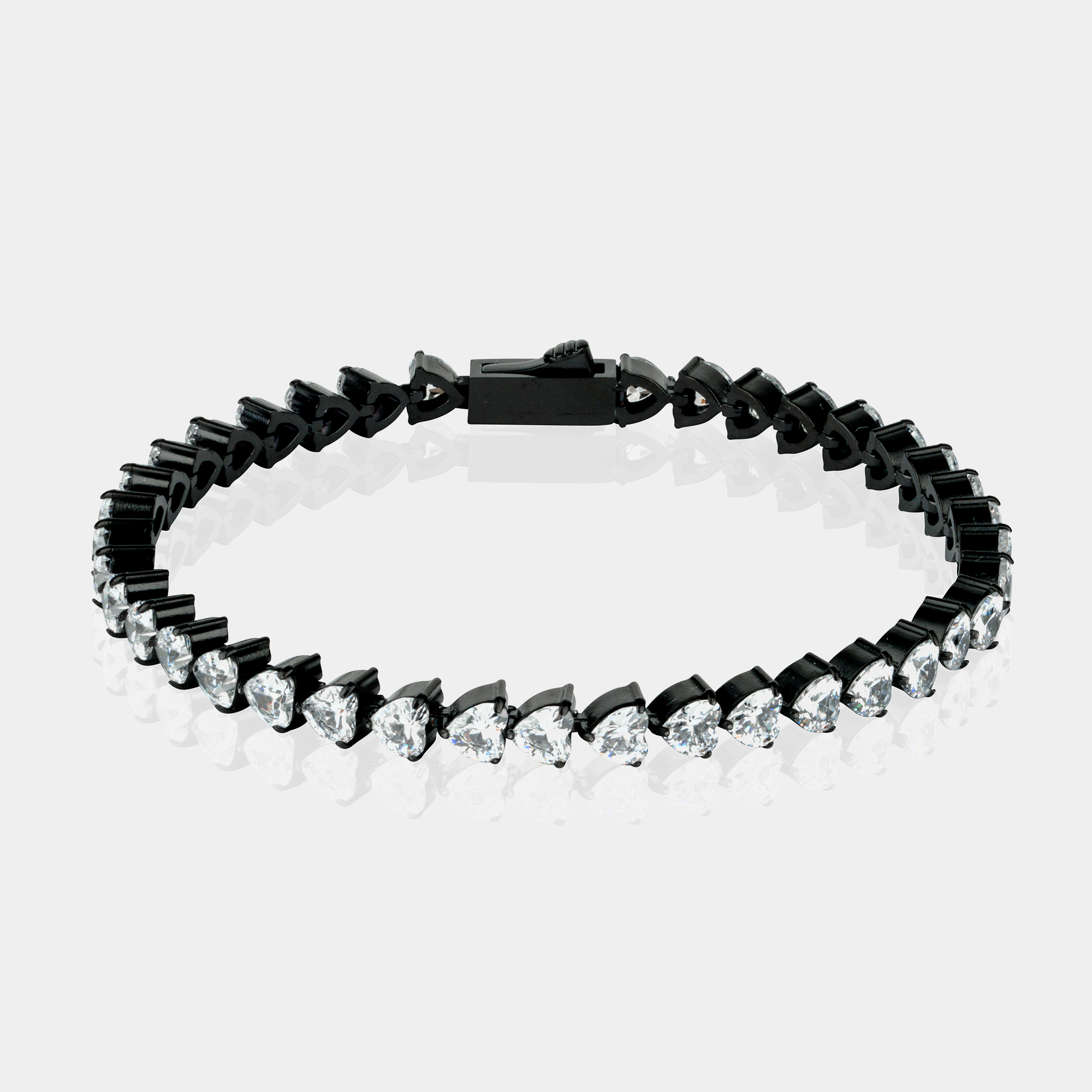 Eternal Heart Tennis Bracelet (4mm)
