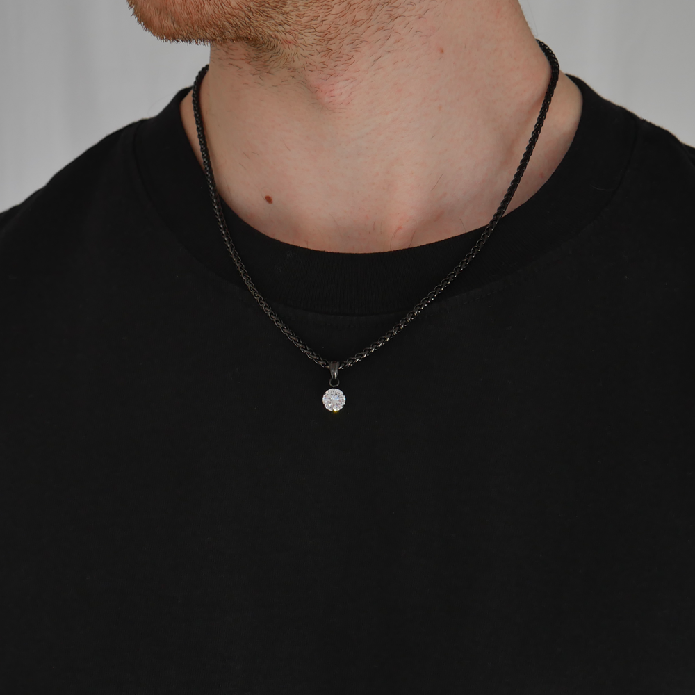 Eternal Round Gemstone Pendant